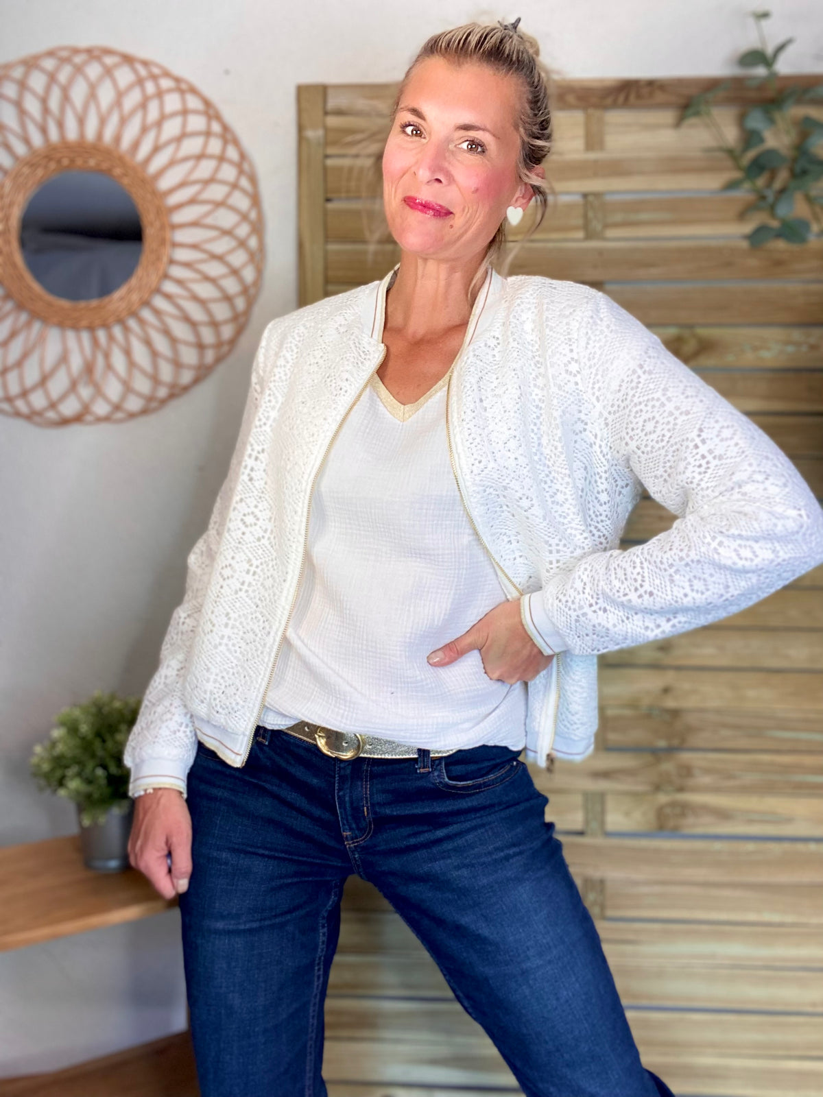 Veste bombers en crochet CLARANCE
