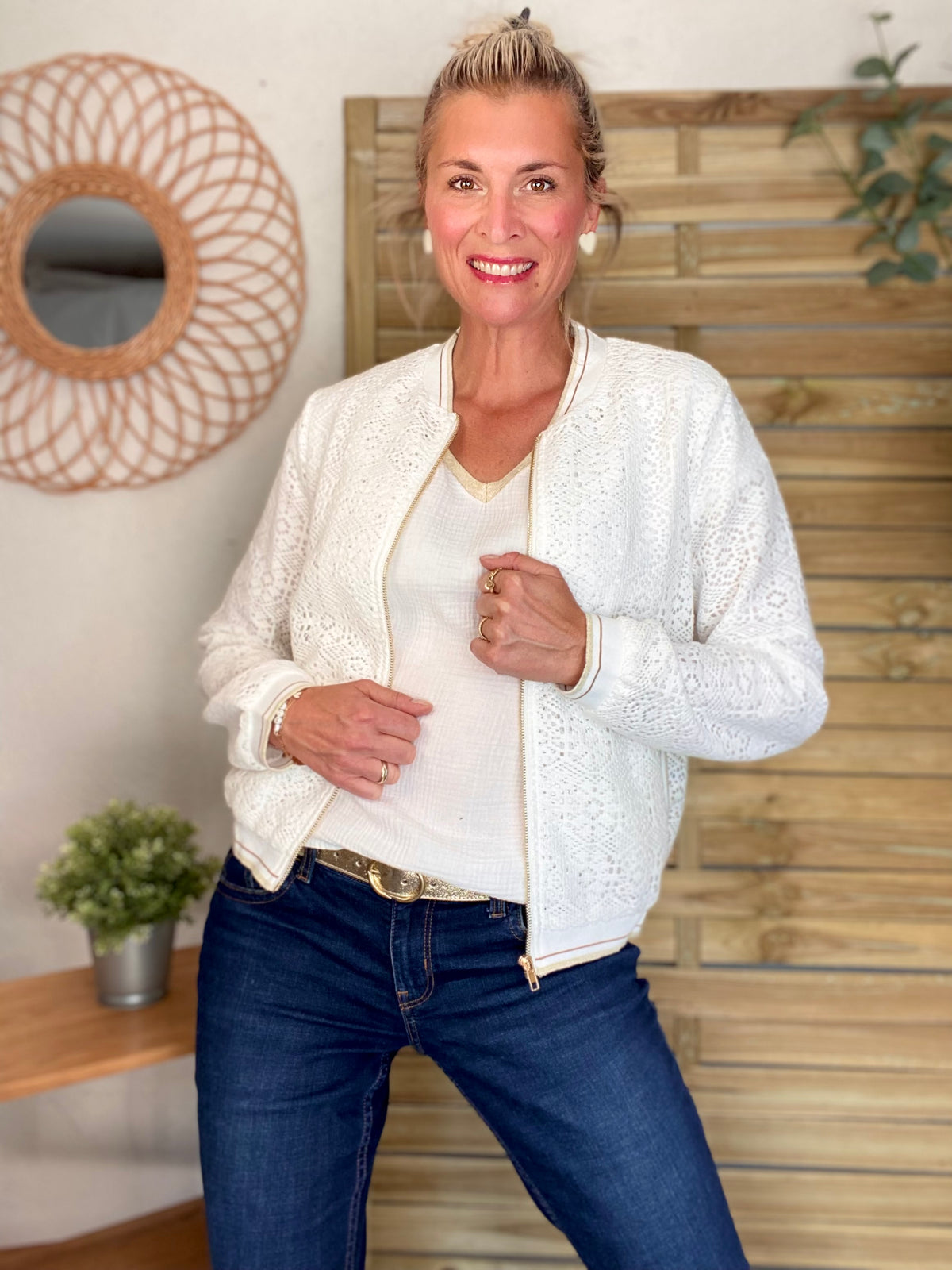 Veste bombers en crochet CLARANCE