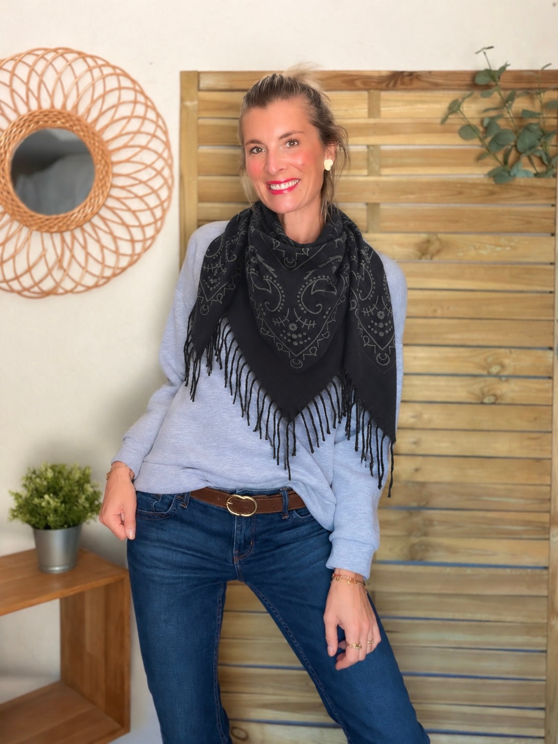 Écharpe Bandana Noir