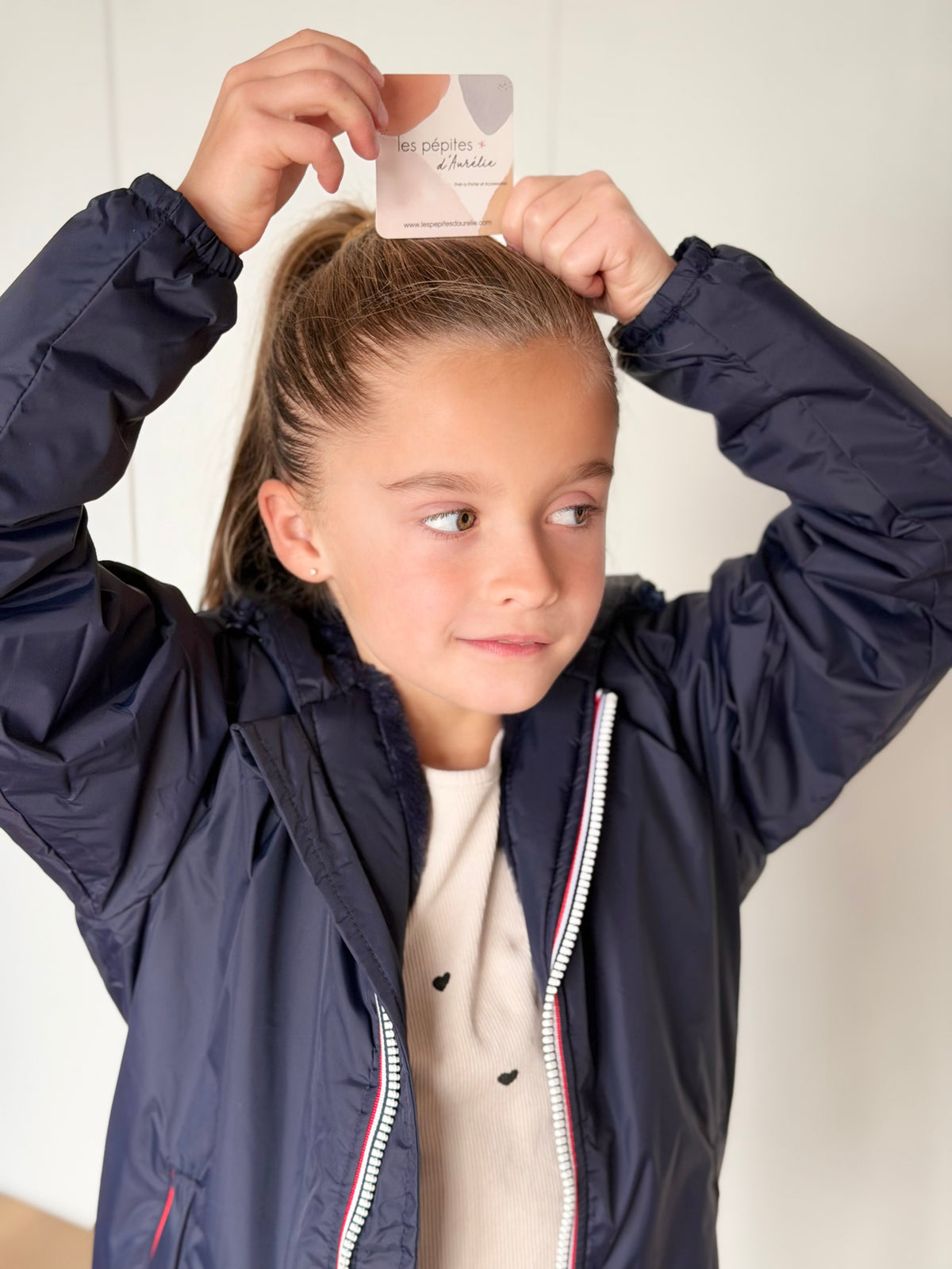 LAURA JO - Parka Imperméable mixte LOUIS.E KIDS fourré - Bleu marine