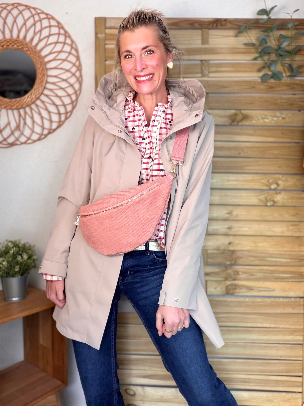 LAURA JO - Imperméable LAURENCE long - Beige • DÉSTOCKAGE