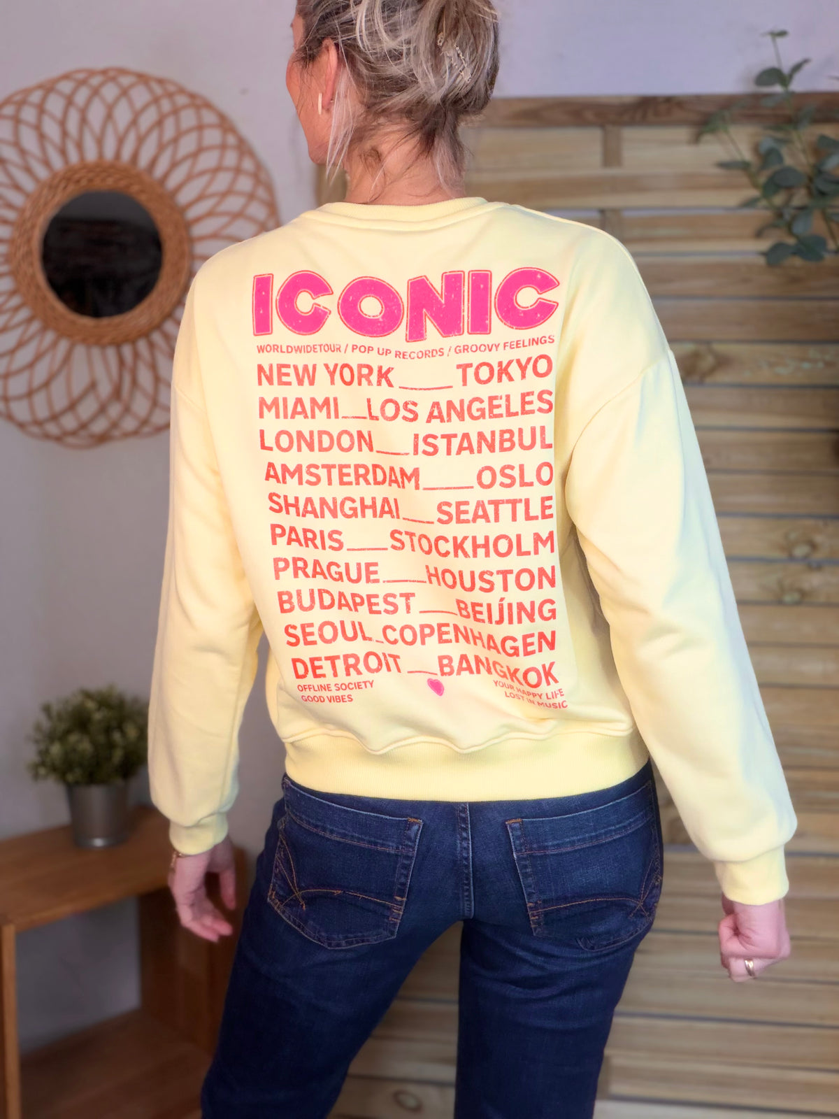 Sweat ICONIC COLINE - Jaune