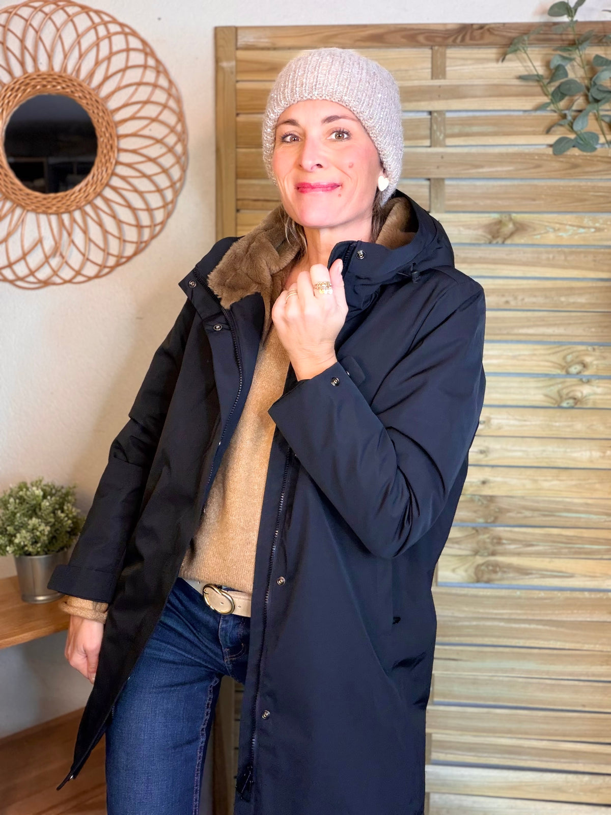Bonnet en laine avec sequins ÉLOI - FIN DE SÉRIE