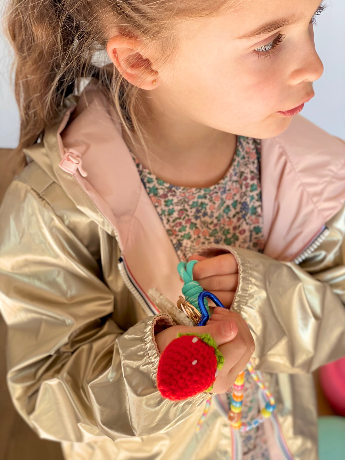 LAURA JO - Imperméable réversible léger GARANCE KIDS enfant (mixte) - Rose / Doré