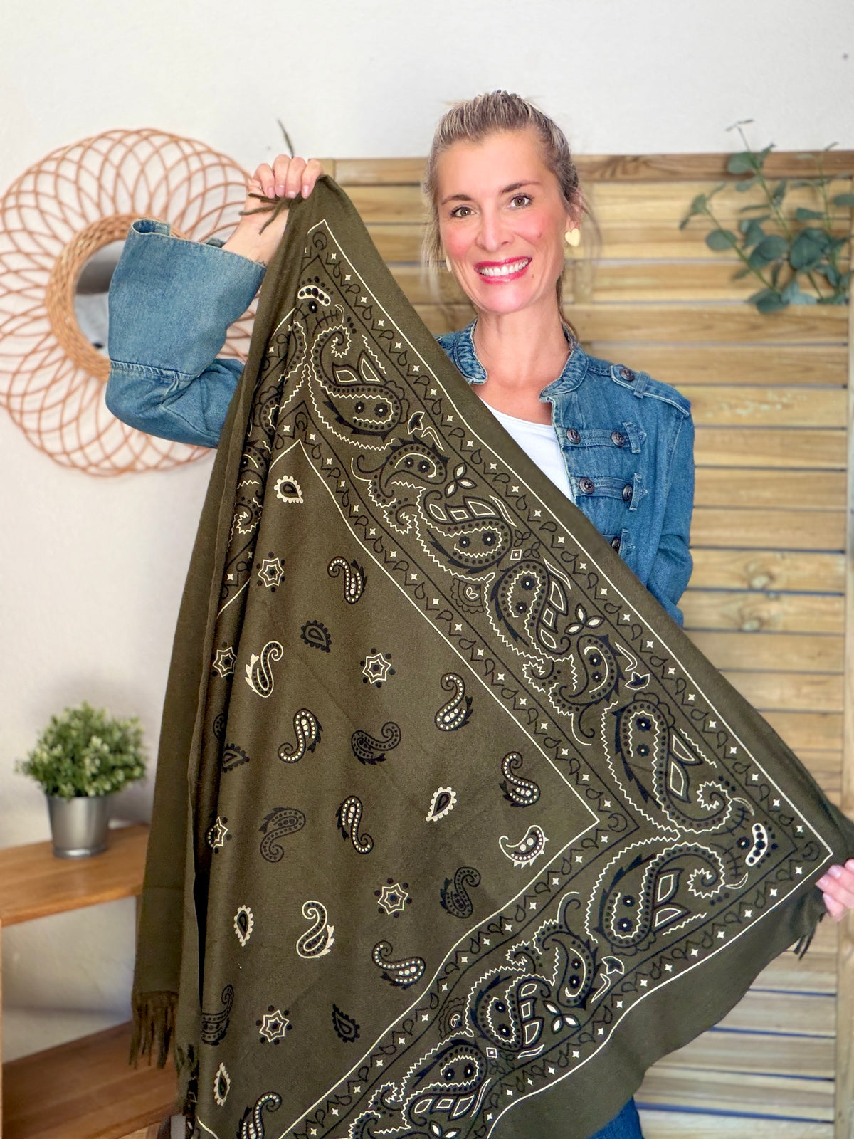Écharpe Bandana Kaki