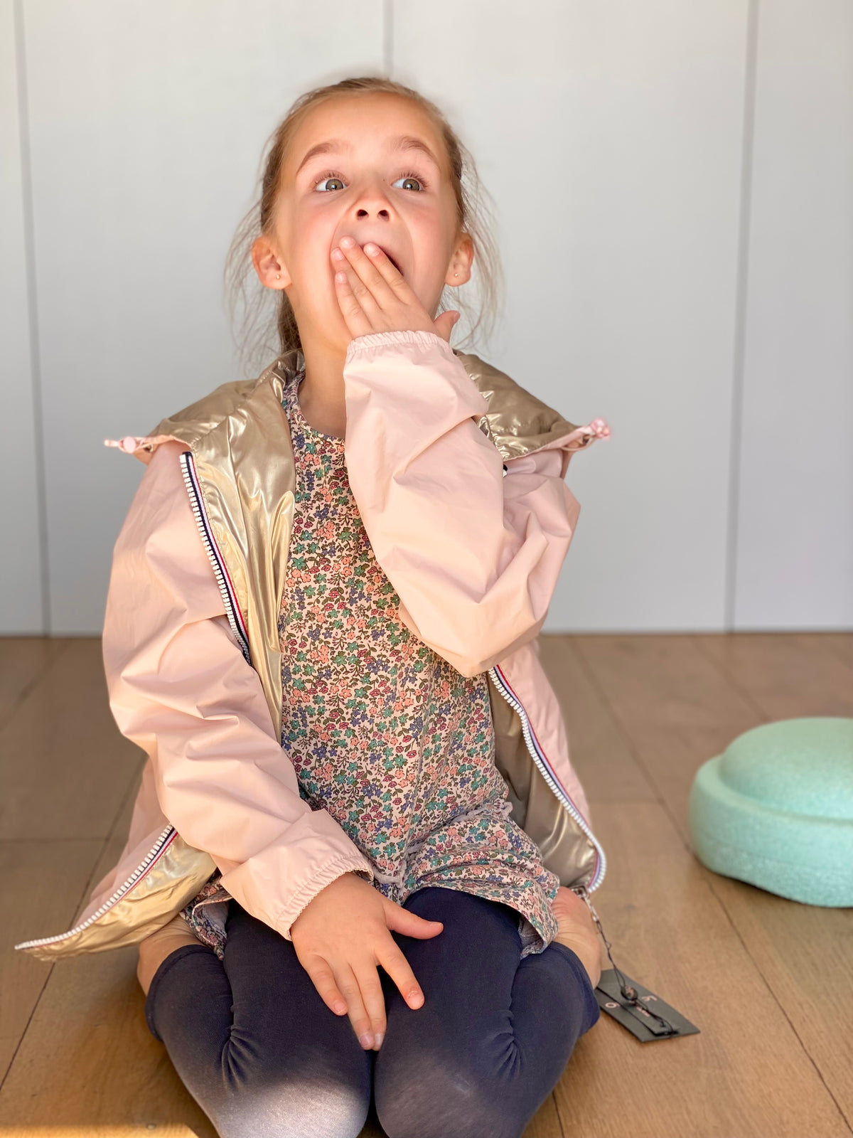LAURA JO - Imperméable réversible léger GARANCE KIDS enfant (mixte) - Rose / Doré