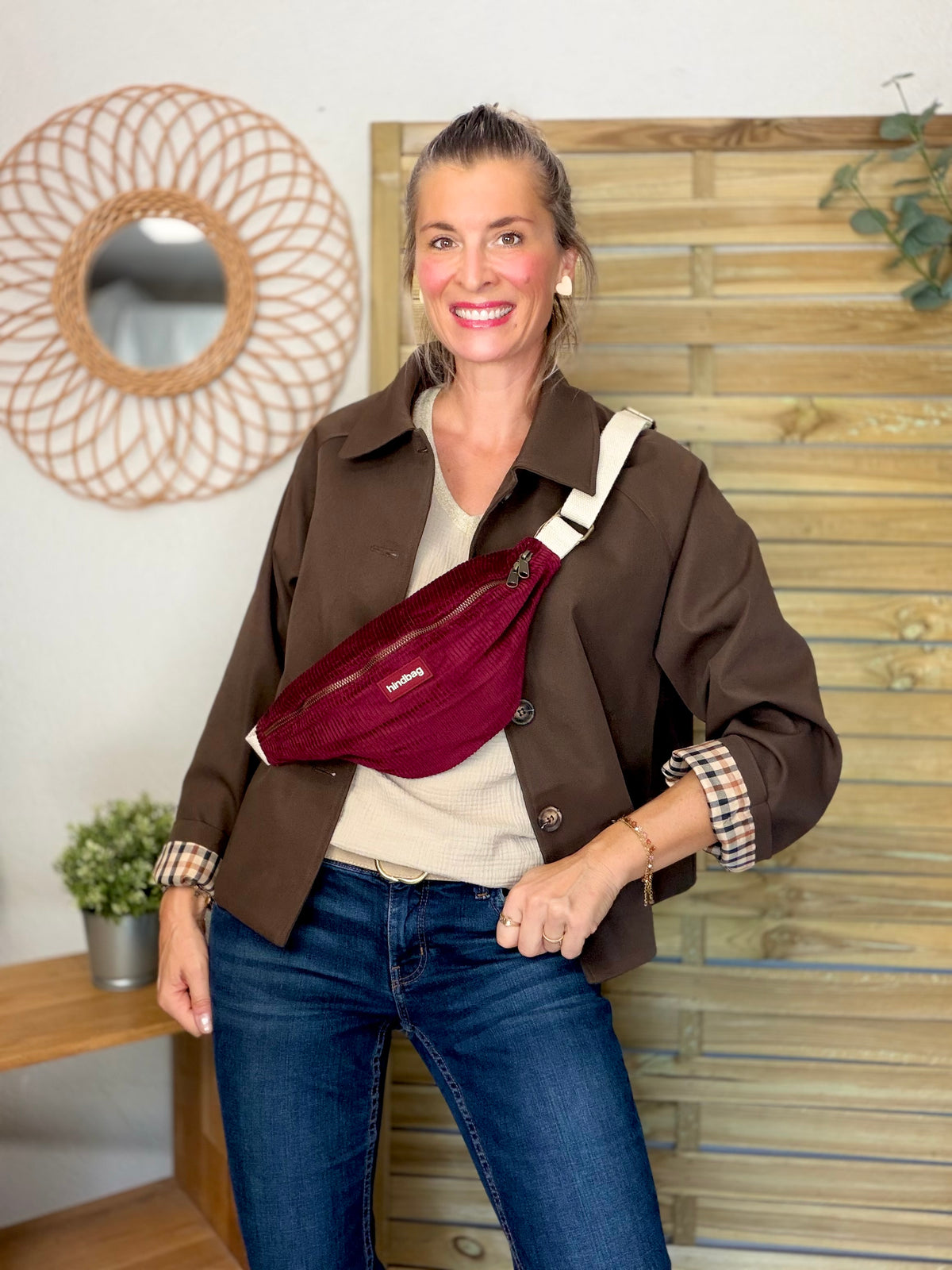 ⚡️ ARRIVAGE • Veste Trench, doublure à carreaux DANA Chocolat
