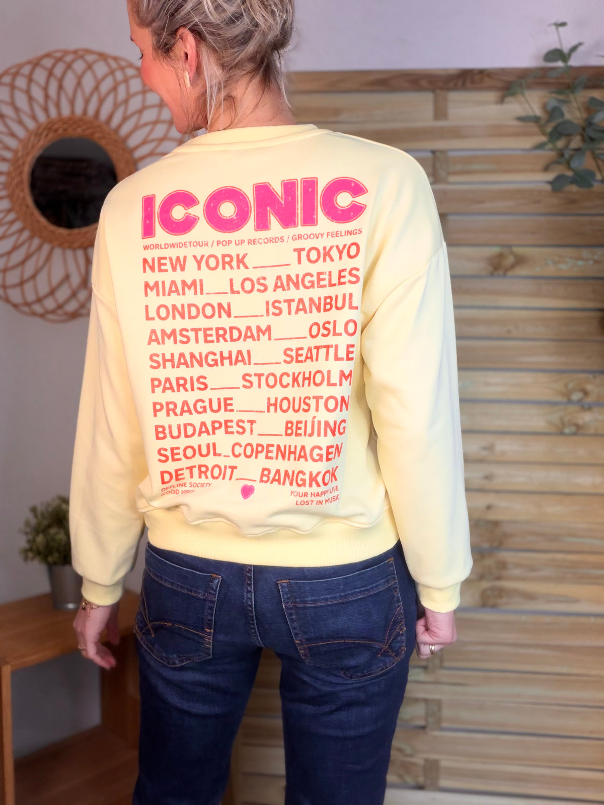 Sweat ICONIC COLINE - Jaune