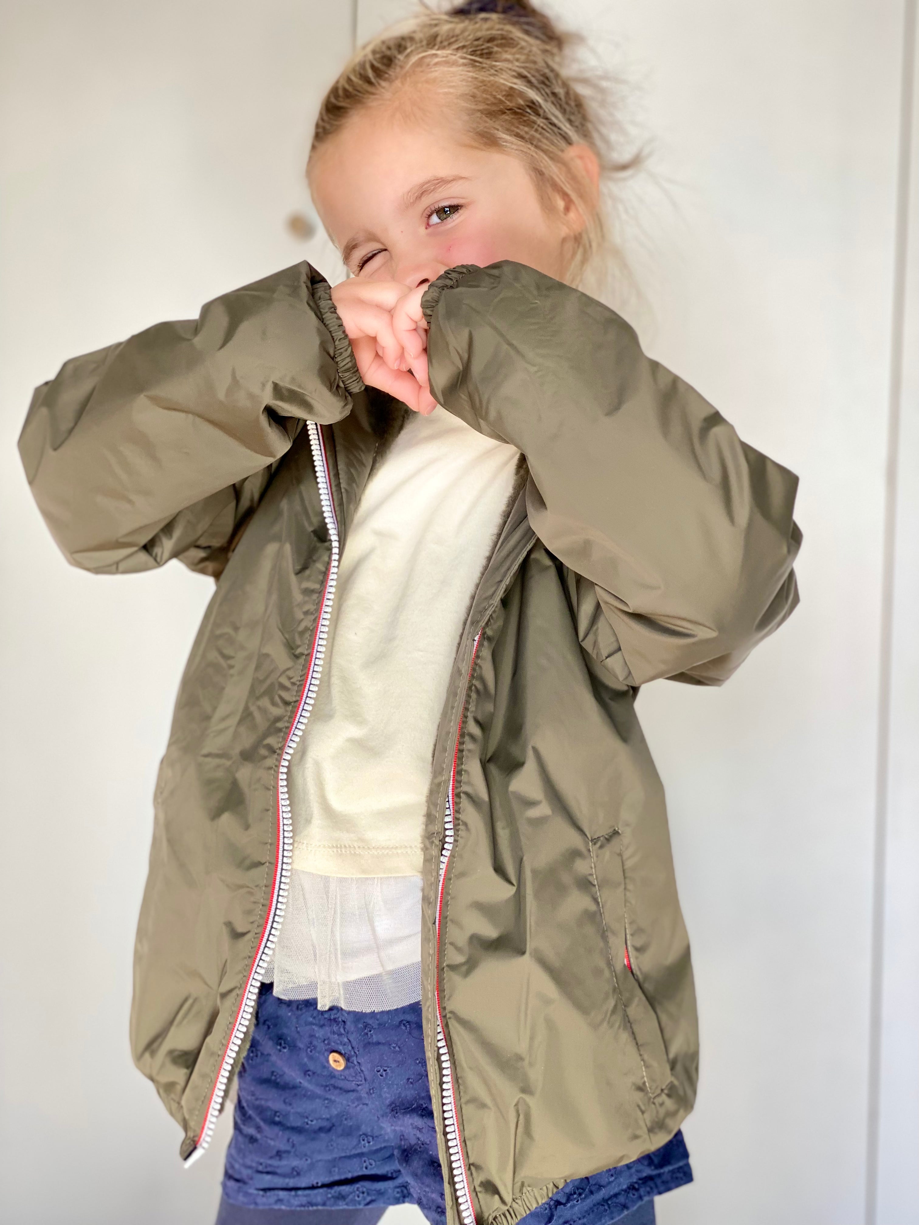 LAURA JO - Parka Imperméable mixte LOUIS.E KIDS fourré - Kaki
