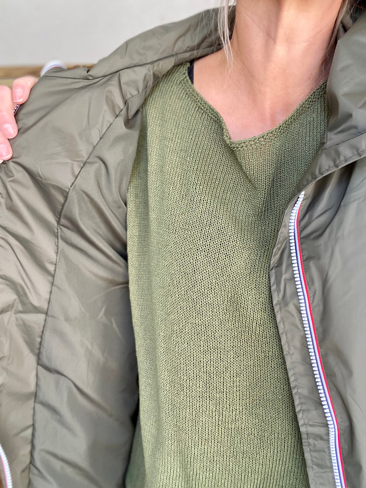 Imperméable mi-saison doublé SOLINE LONG - Kaki - LAURA JO - FIN DE SÉRIE