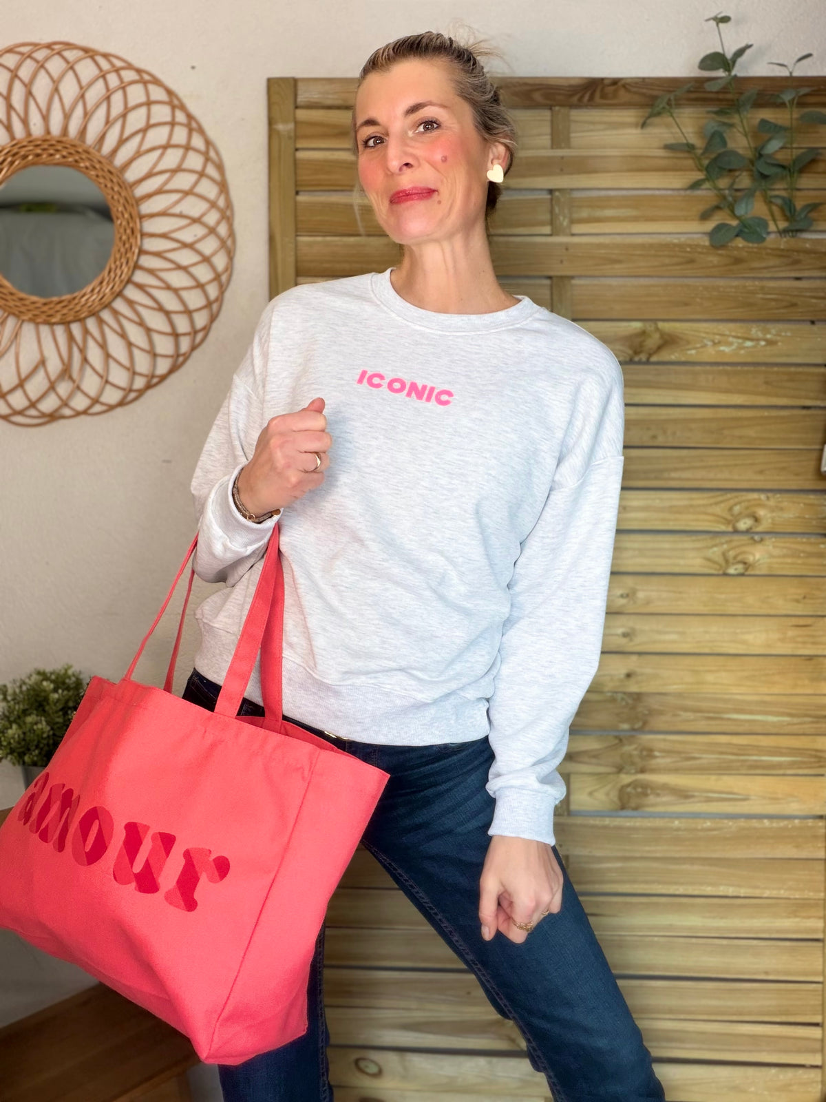 Grand cabas Tote bag uni amour BELLY