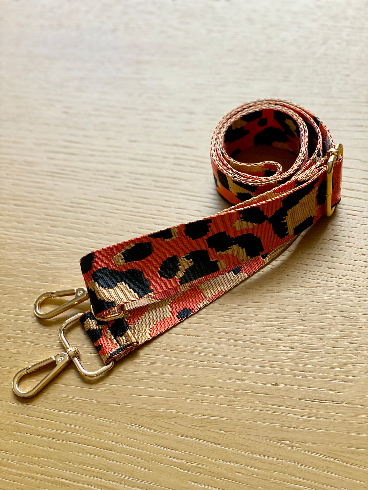 Sangle / Bandoulière léopard  ÉLÉONORE