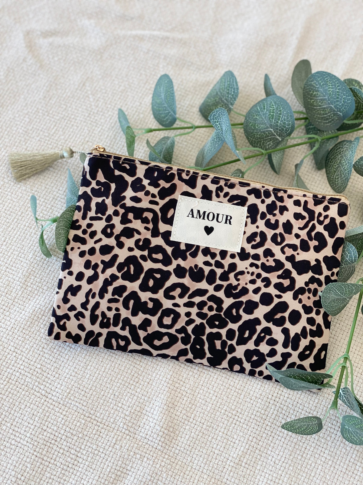 Pochette XL Léo 🐆 AMOUR - SARAH