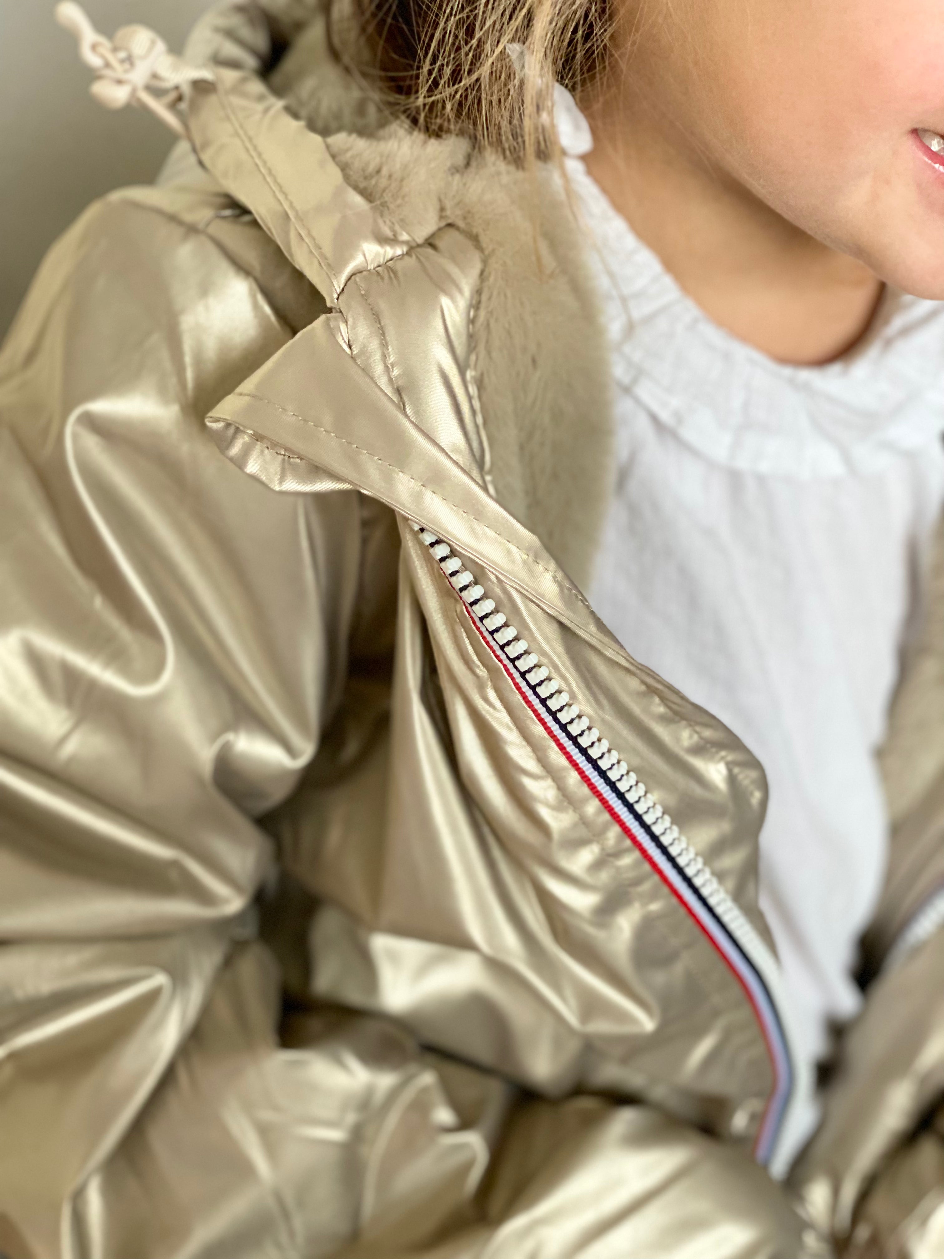 LAURA JO - Parka Imperméable mixte LOUIS.E KIDS fourré - Doré