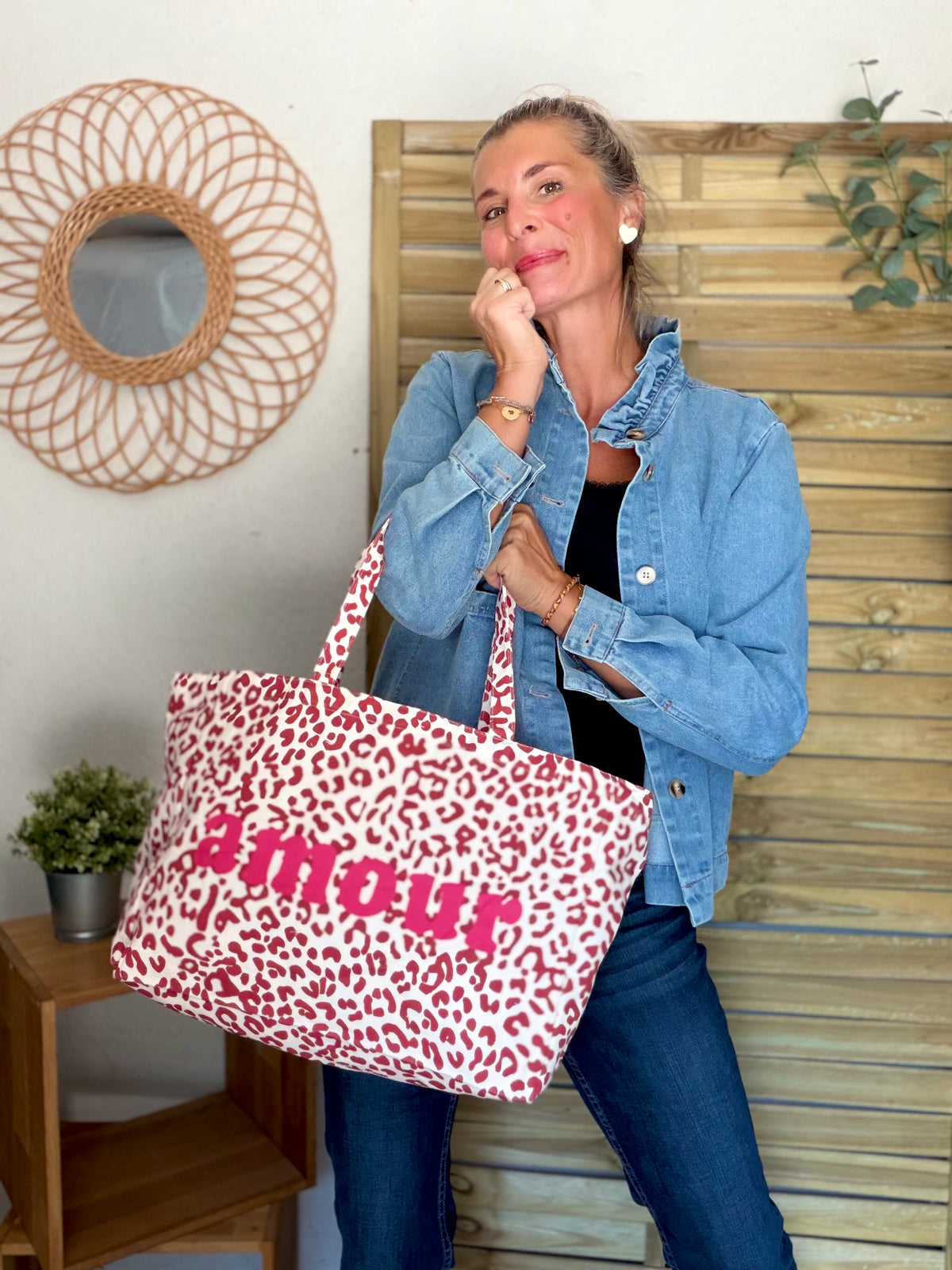 Grand cabas Tote bag Léo amour BELLY