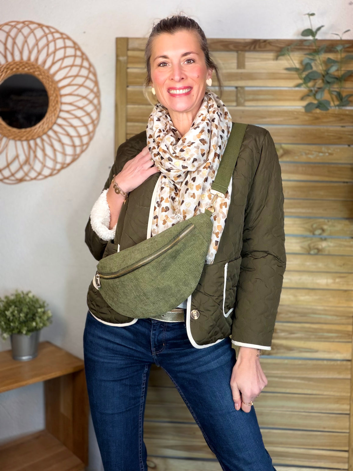 ⚡️ ARRIVAGE - Veste matelassée réversible Sherpa NOÉMIE Kaki