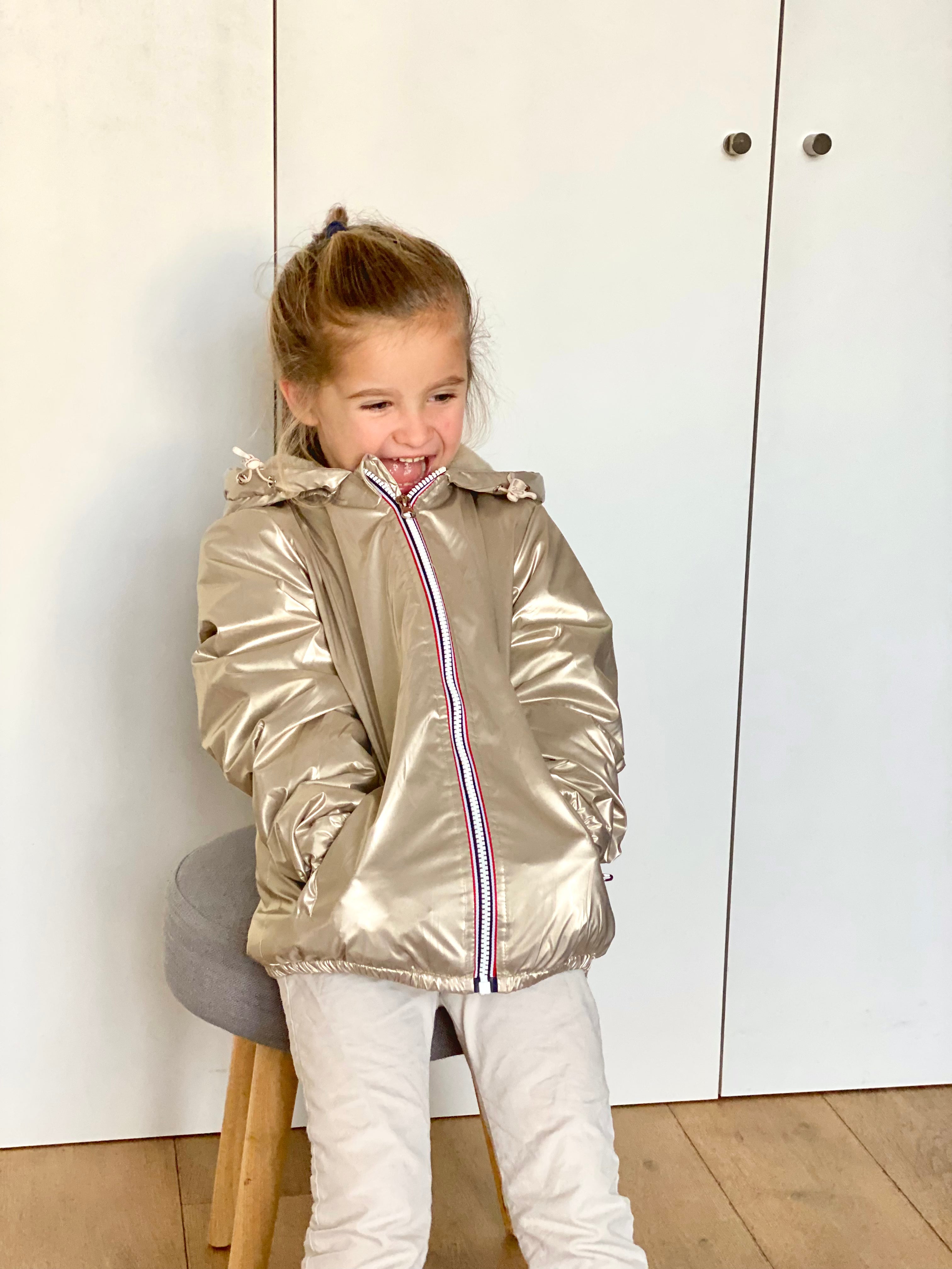 LAURA JO - Parka Imperméable mixte LOUIS.E KIDS fourré - Doré