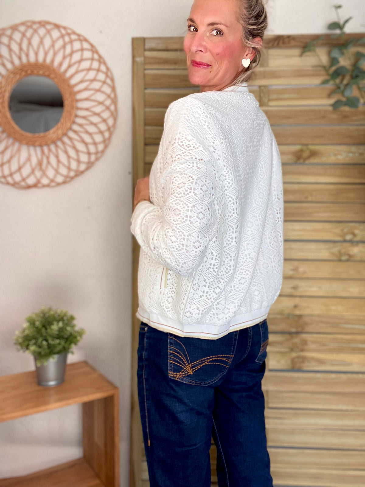 Veste bombers en crochet CLARANCE