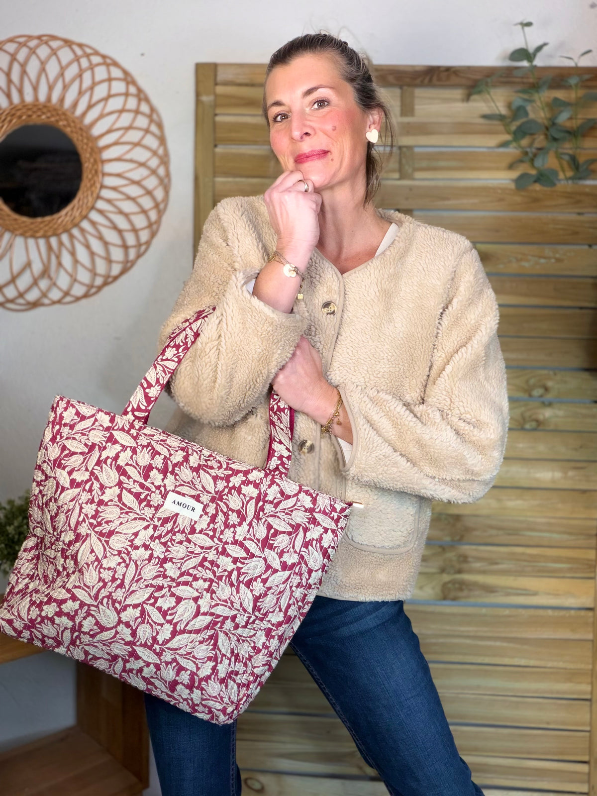 ⚡️ ARRIVAGE - Veste matelassée réversible Sherpa NOÉMIE Beige