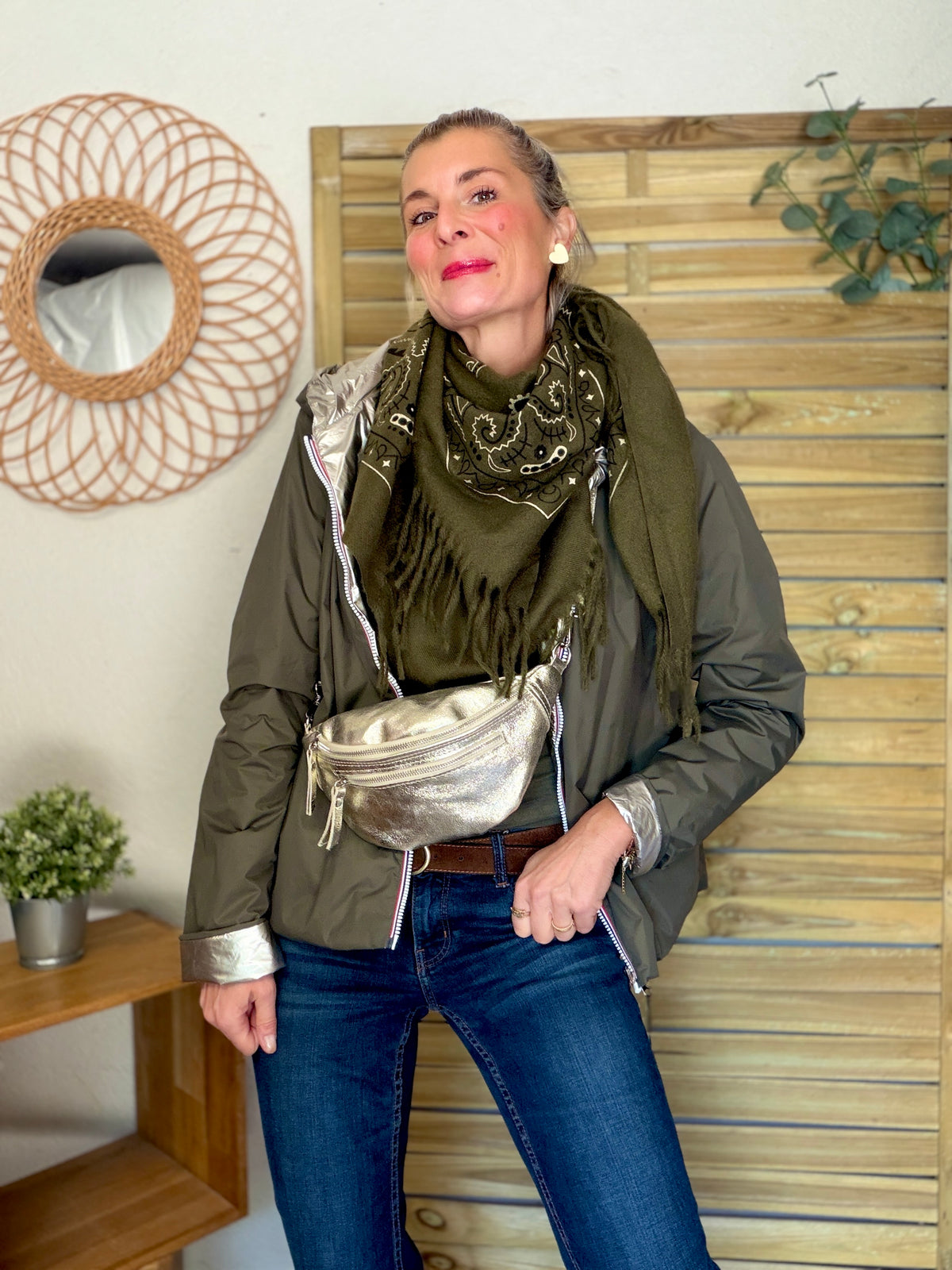 Écharpe Bandana Kaki