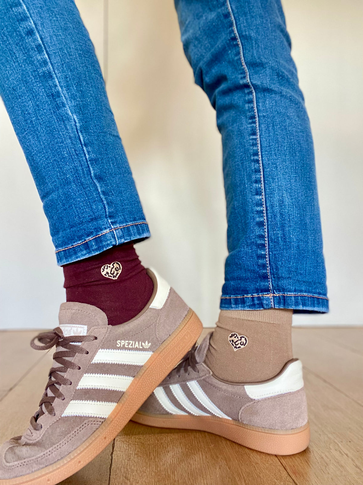 Chaussettes Coeur Léo 🐆 SANDY