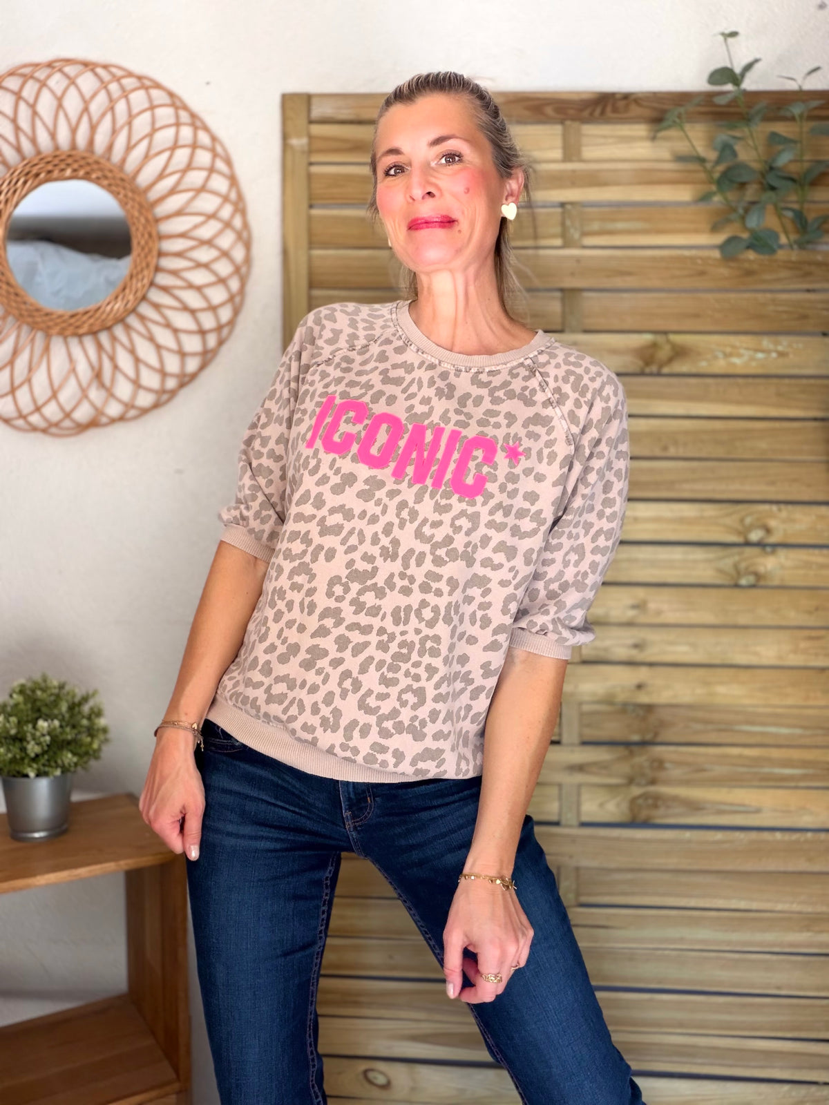 Sweat ICONIC Léo - ANGELA Beige