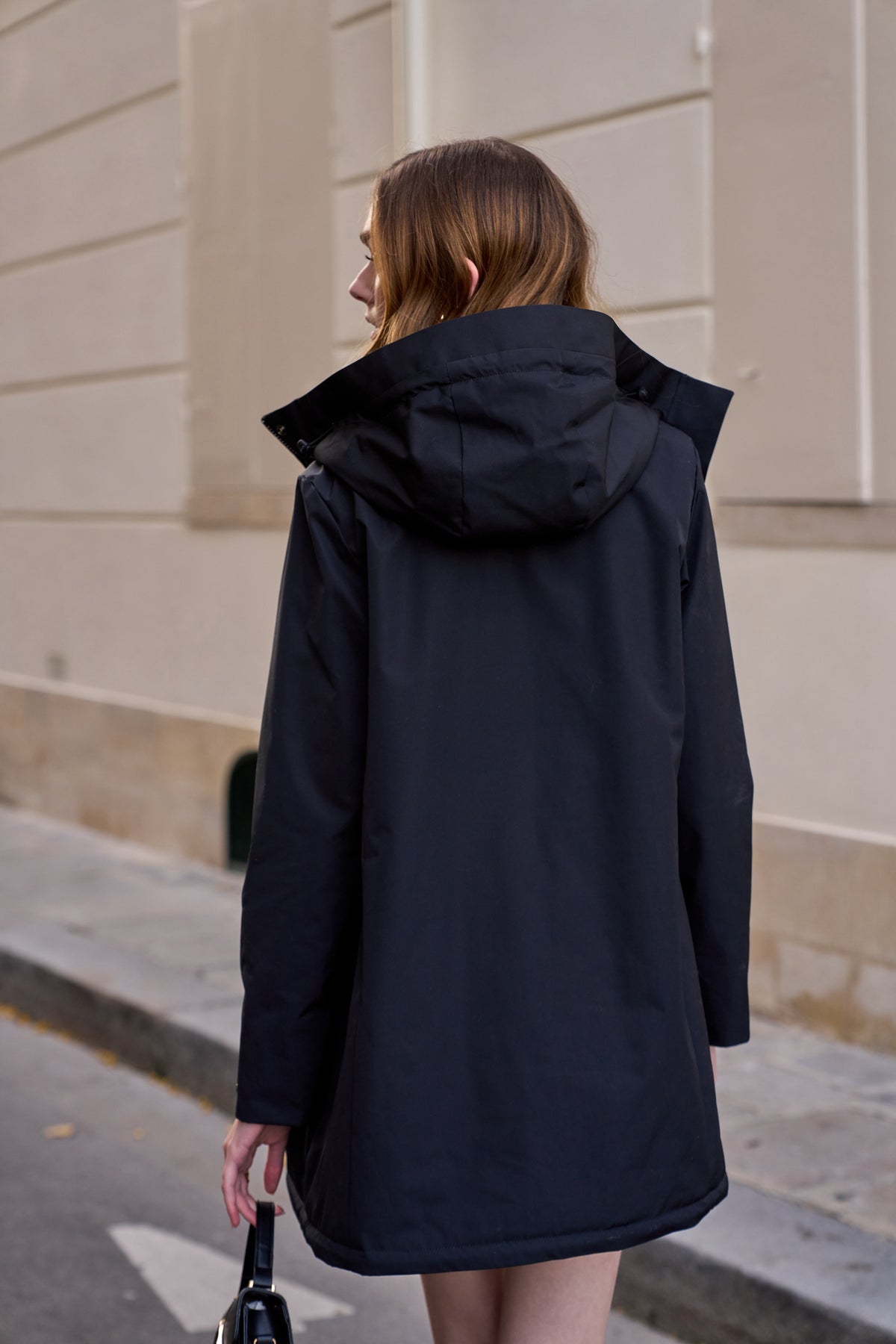 LAURA JO - Parka fourrée imperméable AMBRE LONG - Noir / Camel