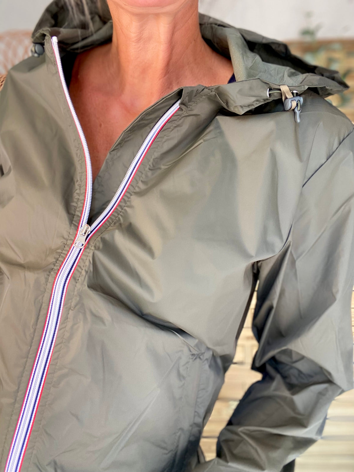 LAURA JO - Coupe vent imperméable ANNA COURT Kaki