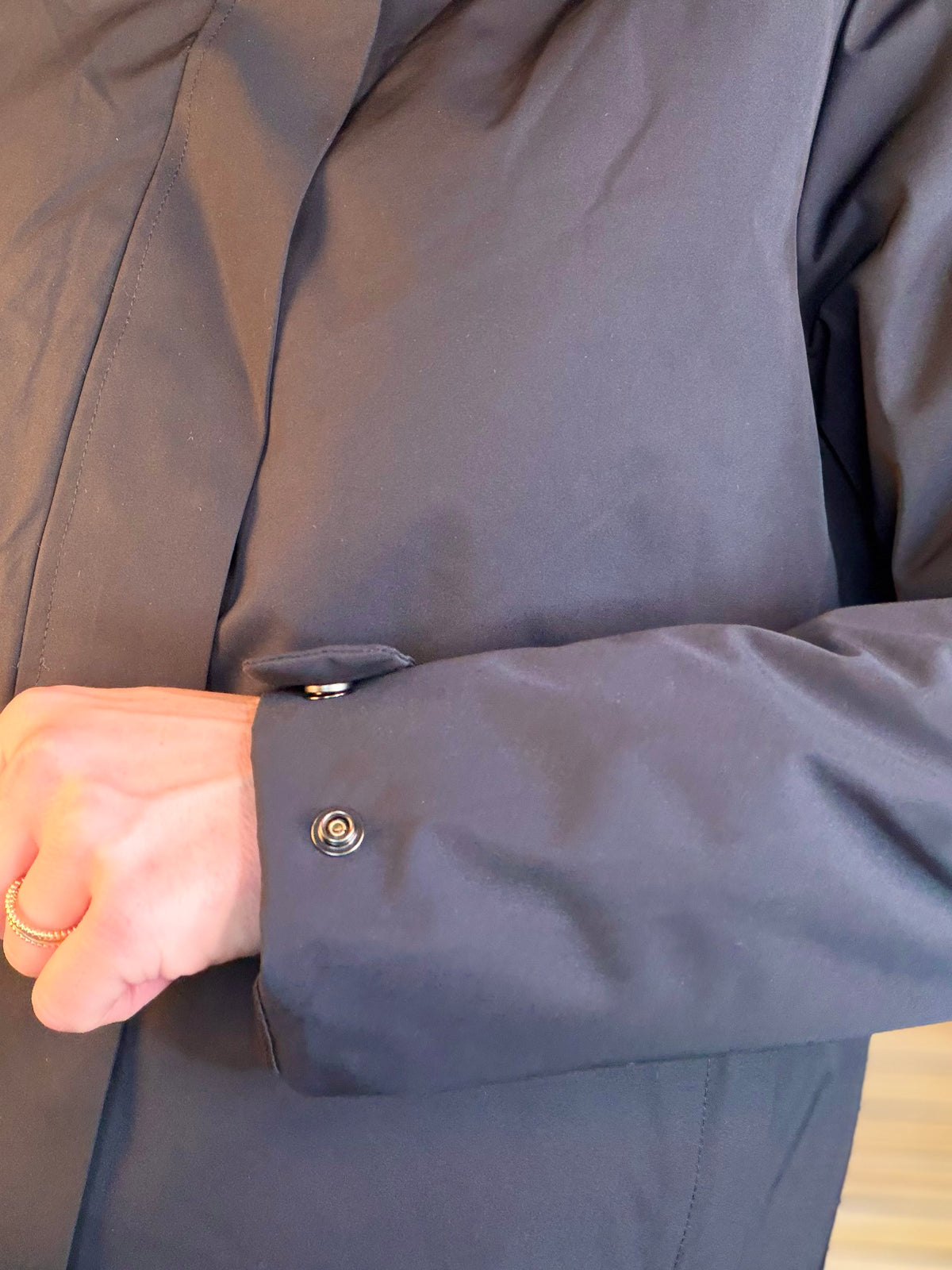 LAURA JO - Parka fourrée imperméable AMBRE LONG - Noir / Camel