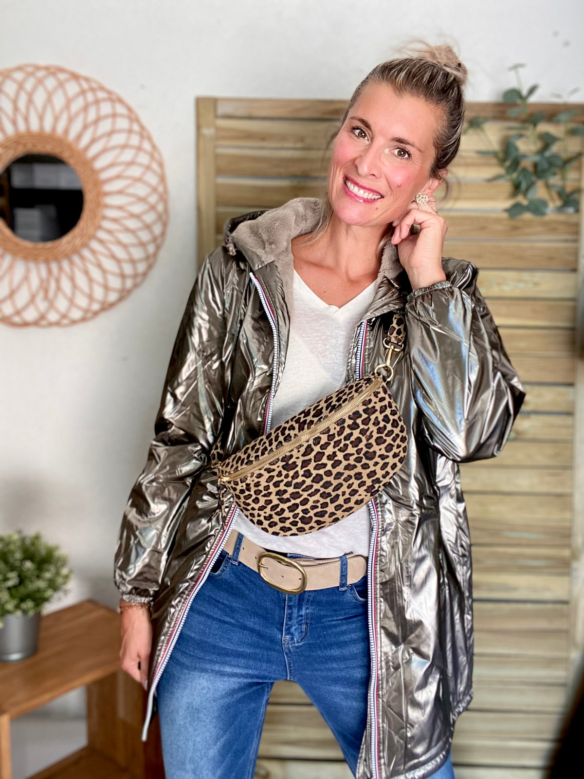 LAURA JO - Parka Imperméable LOUISE LONG fourré - Bronze