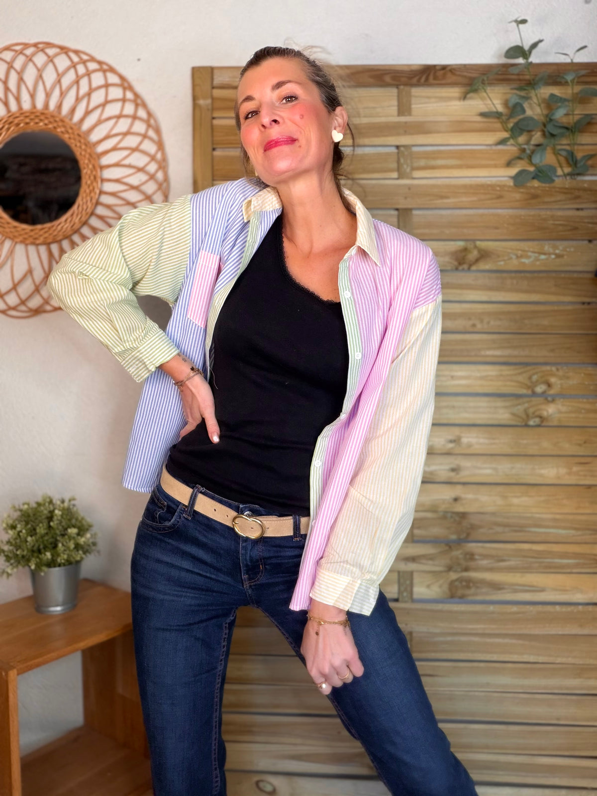 Chemise rayée multico PETRA