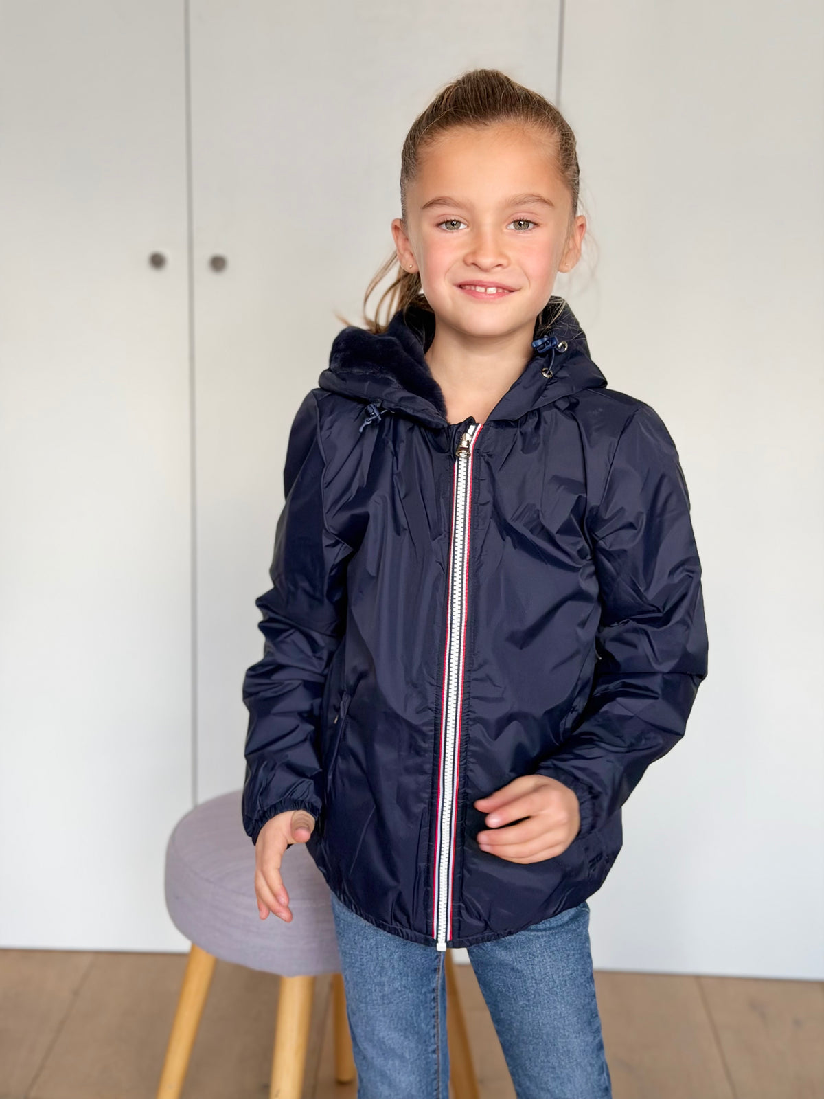 LAURA JO - Parka Imperméable mixte LOUIS.E KIDS fourré - Bleu marine