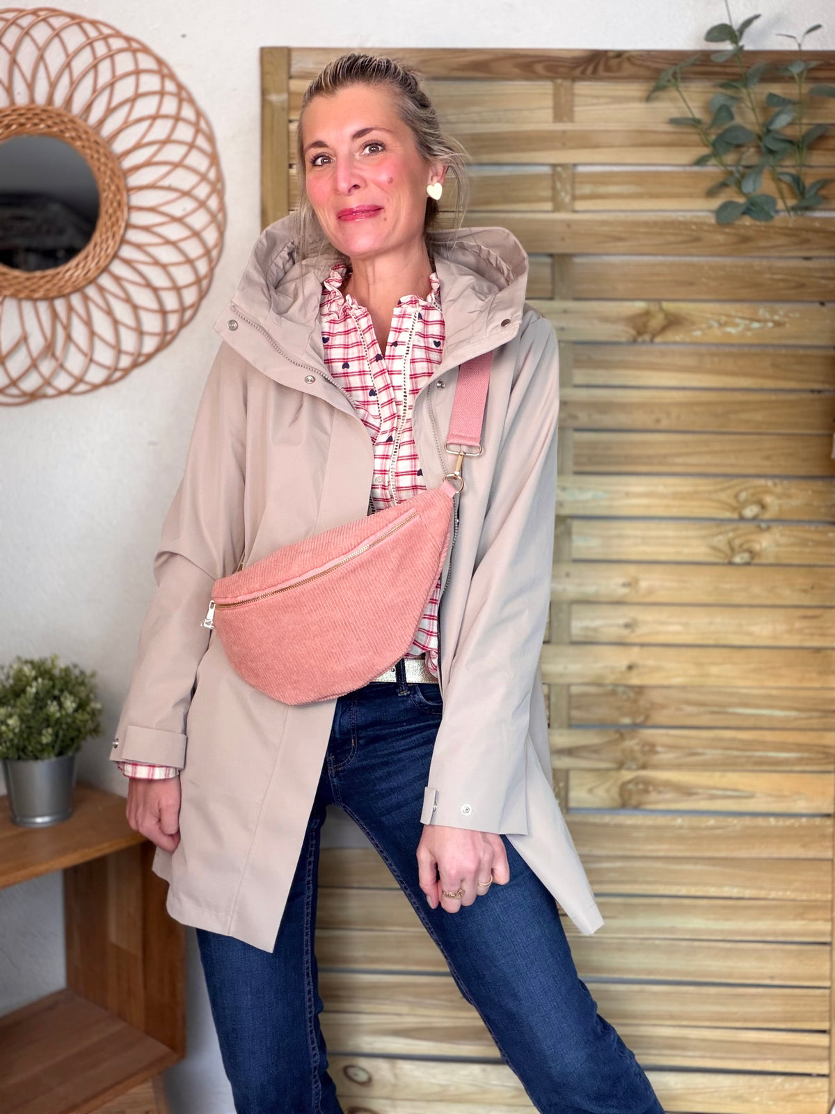LAURA JO - Imperméable LAURENCE long - Beige • DÉSTOCKAGE