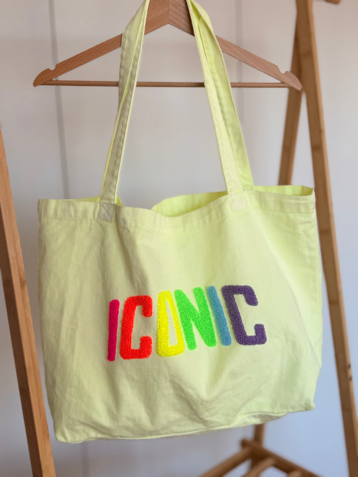 Grand cabas Tote bag ICONIC Jaune VANINA - FIN DE SÉRIE