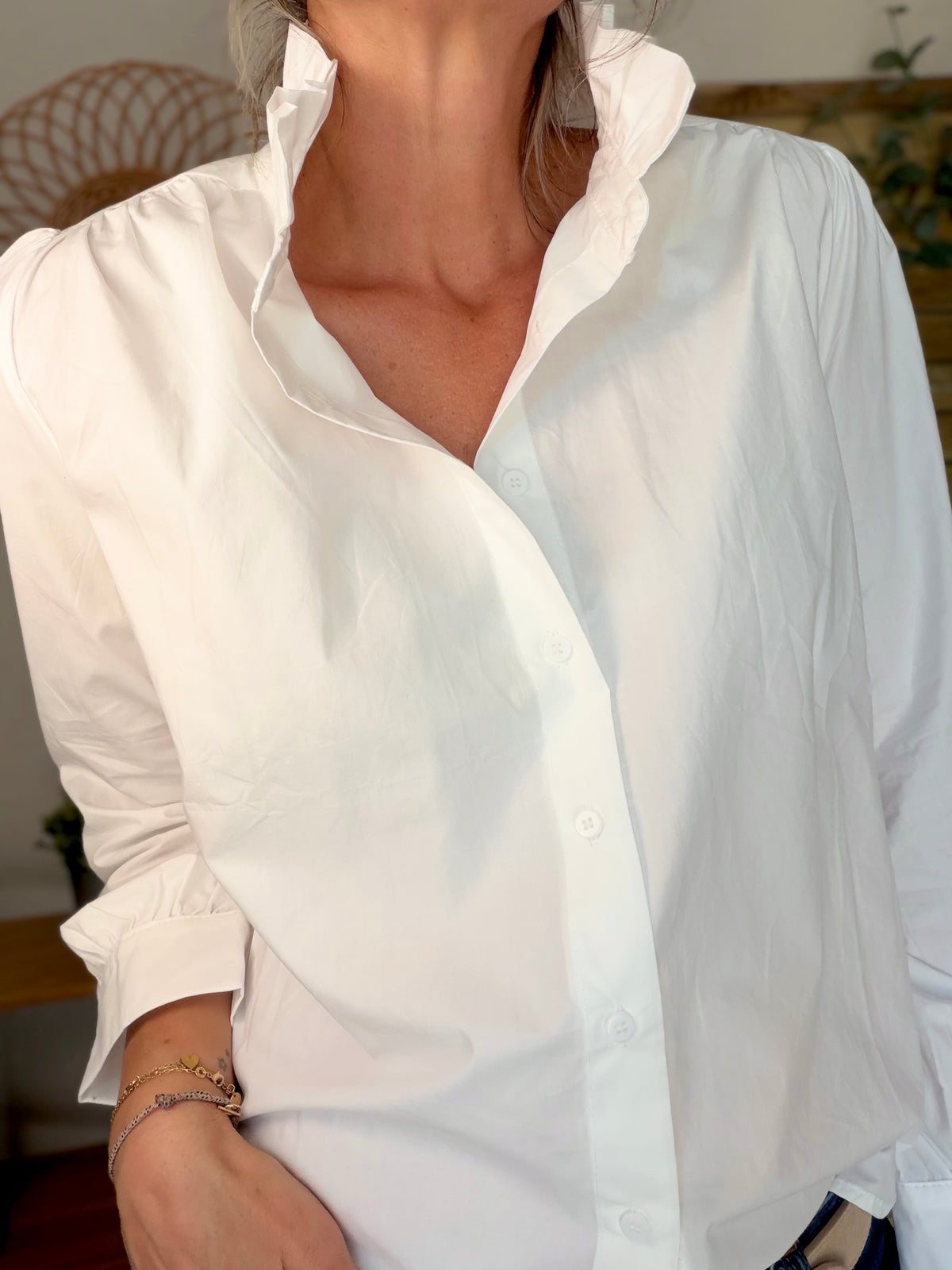 Chemise blanche col victorien LUCE
