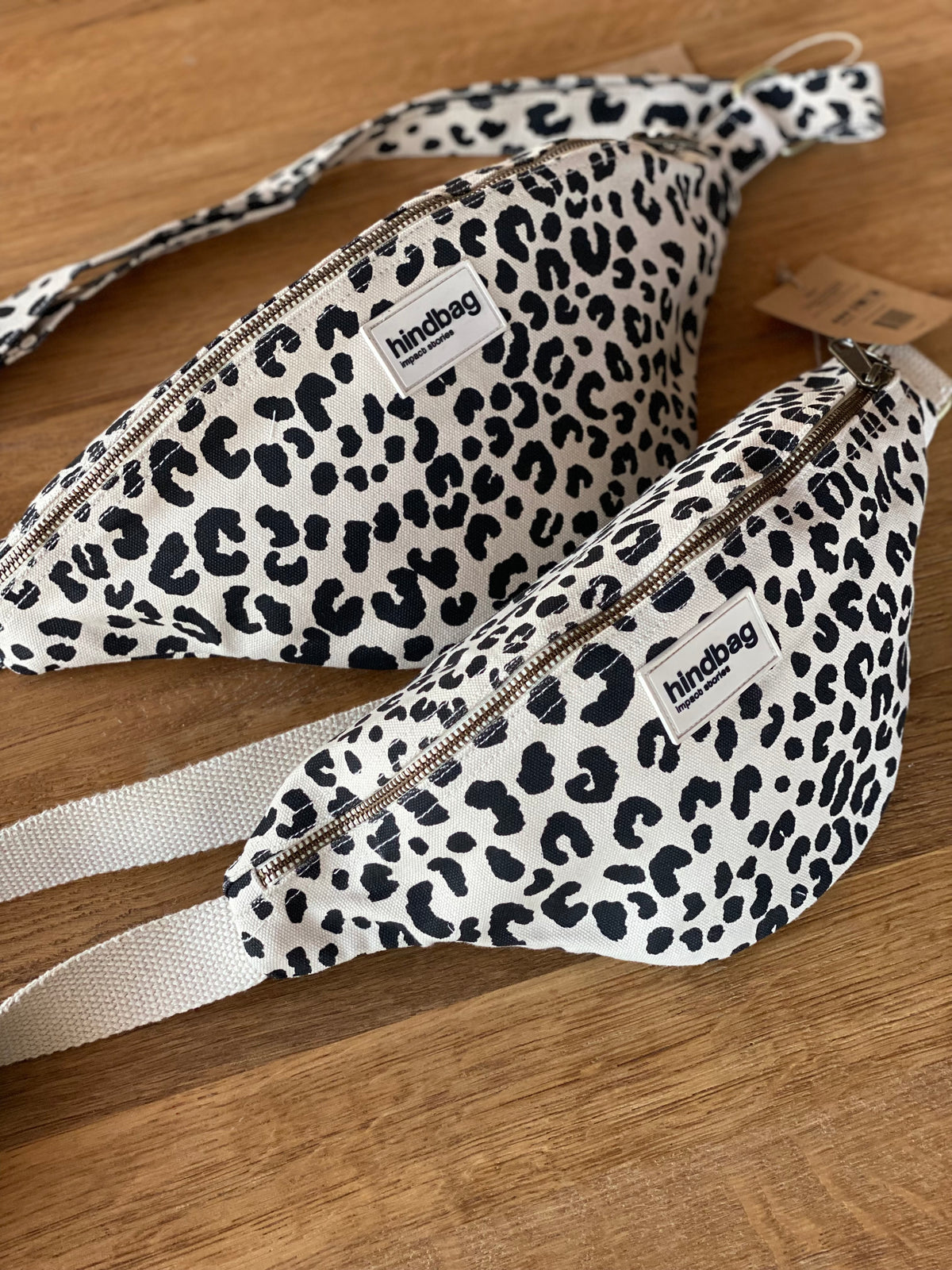 HINDBAG OLIVIA - Sac banane  Léo Écru 🐆🤍