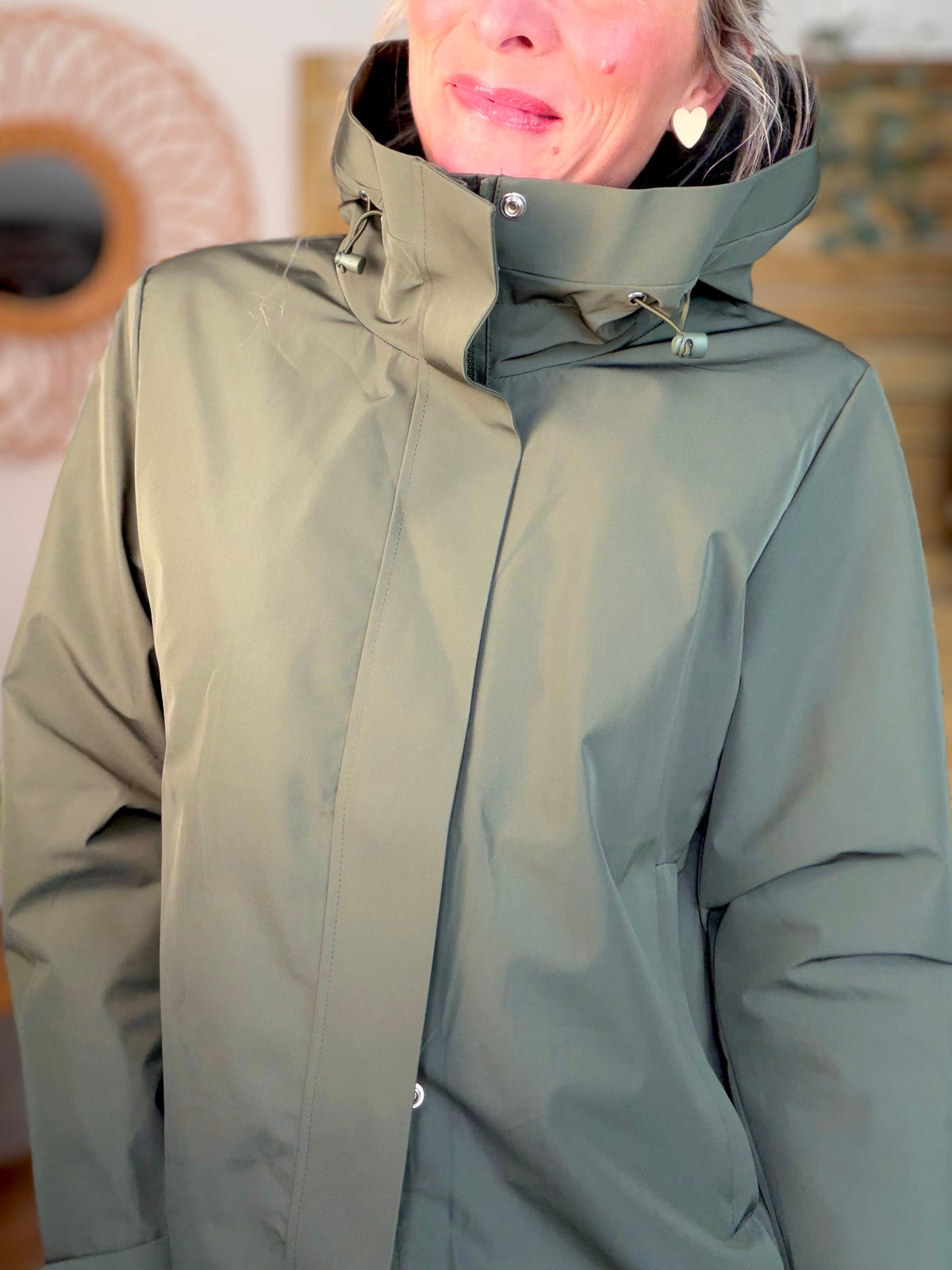 LAURA JO - Imperméable LAURENCE long - Kaki