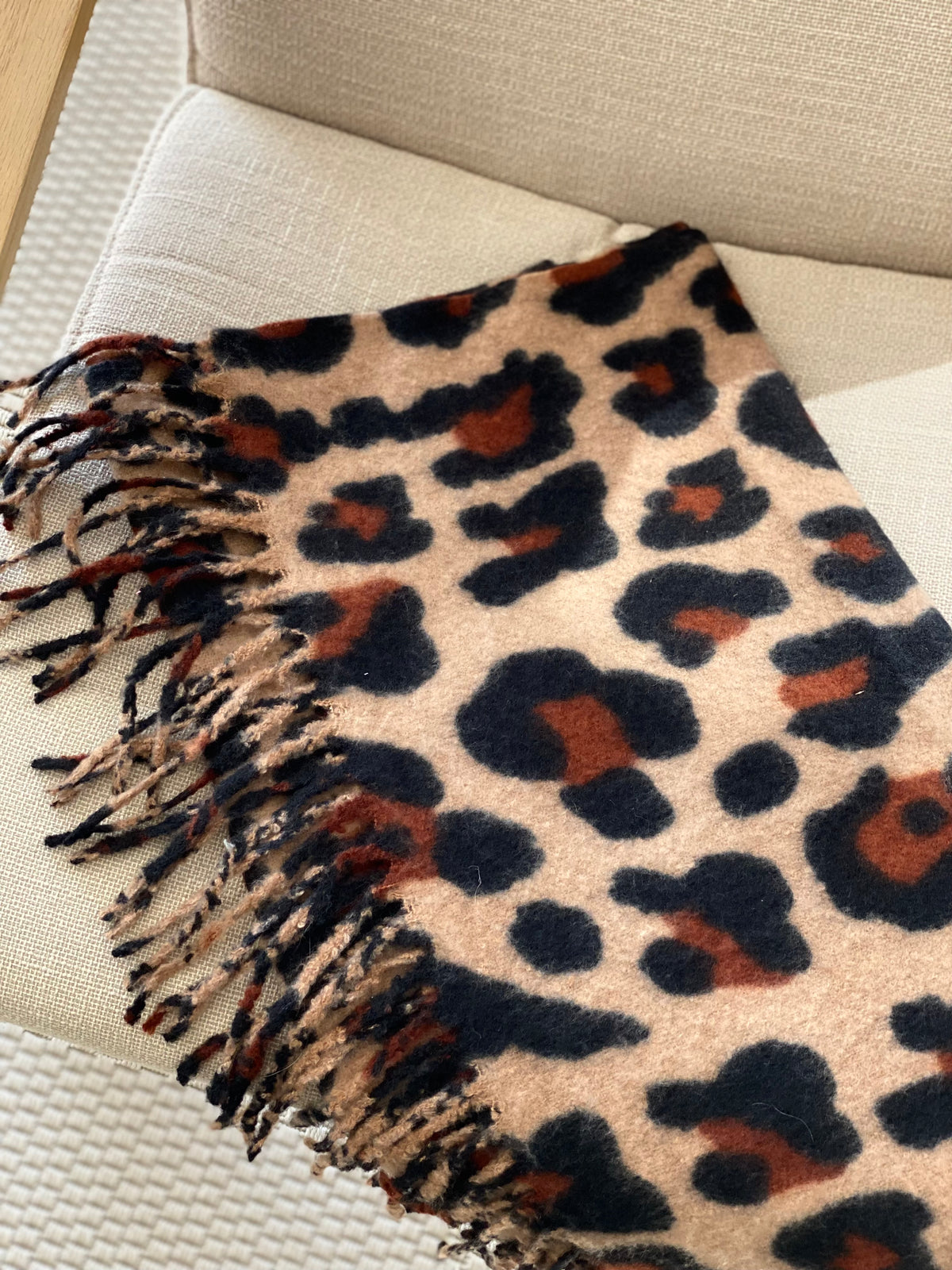 Écharpe douce MARTINE - Léo Beige 🐆