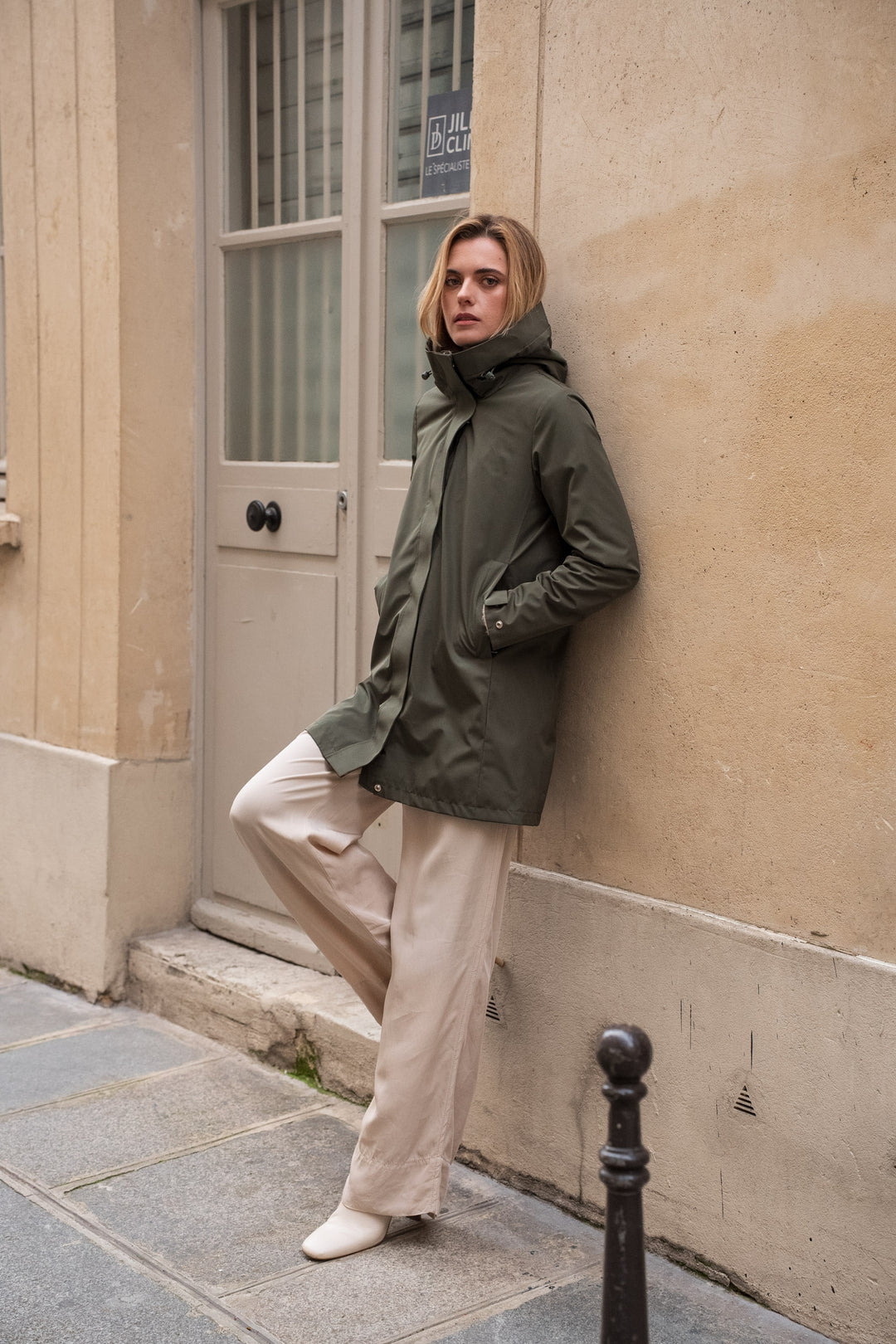 LAURA JO - Imperméable LAURENCE long - Kaki