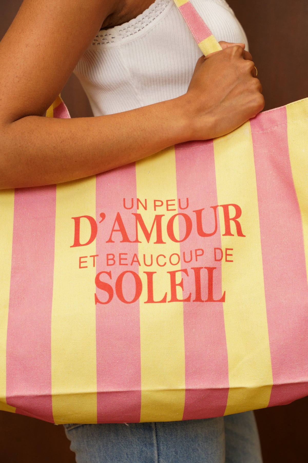 Grand cabas Tote bag Amour / Soleil ELSY