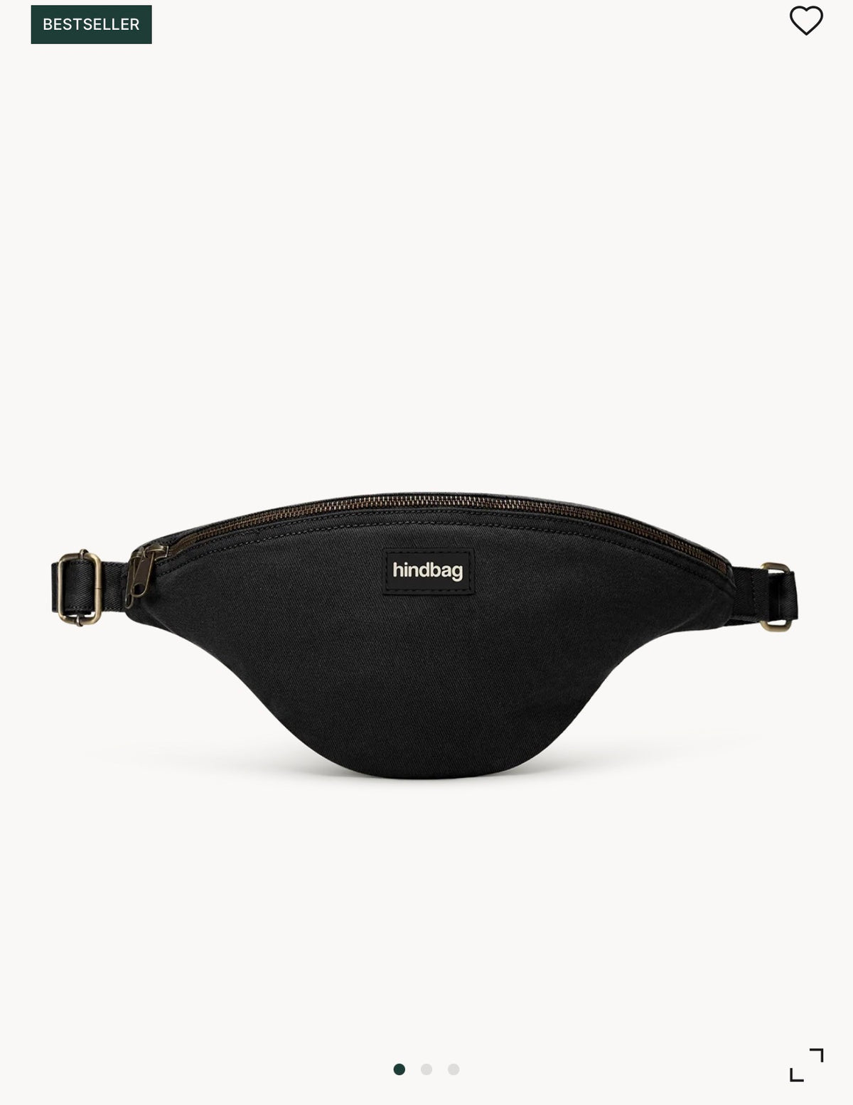 HINDBAG SASHA - Sac banane Noir