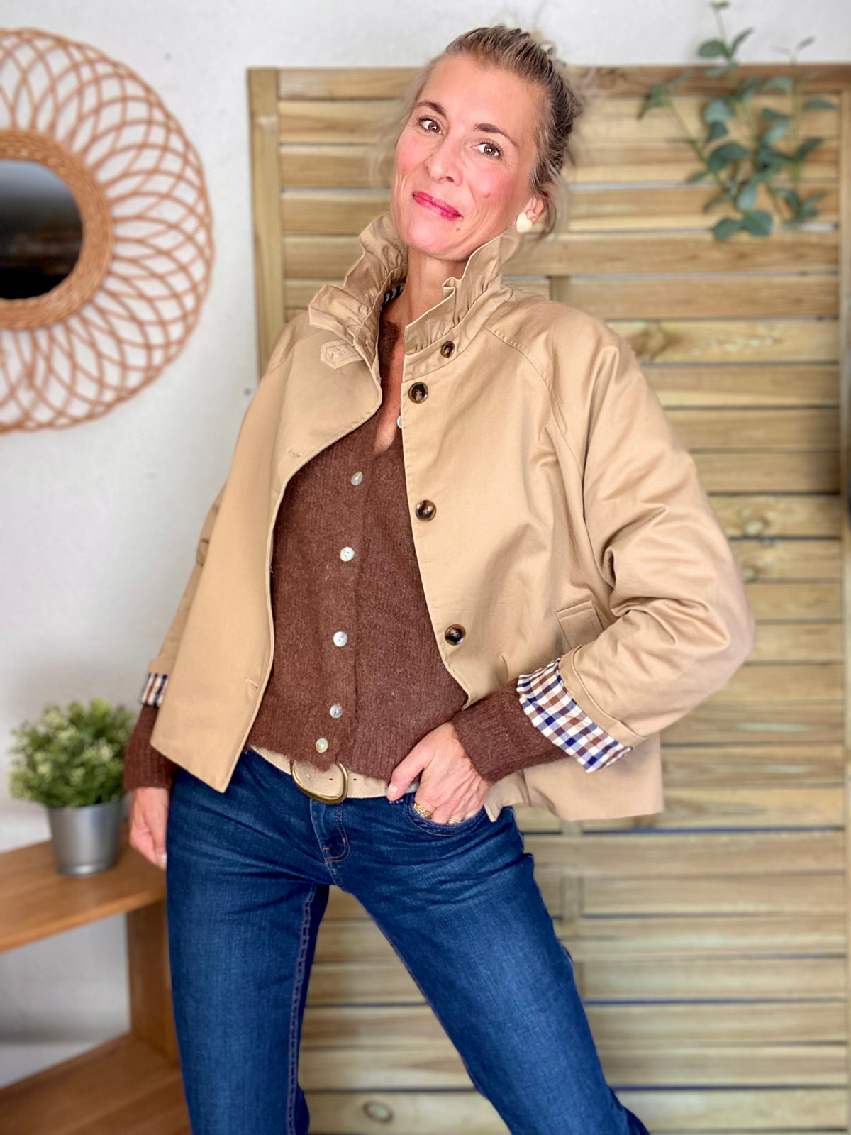 Gilet en maille SYDNEY - Café