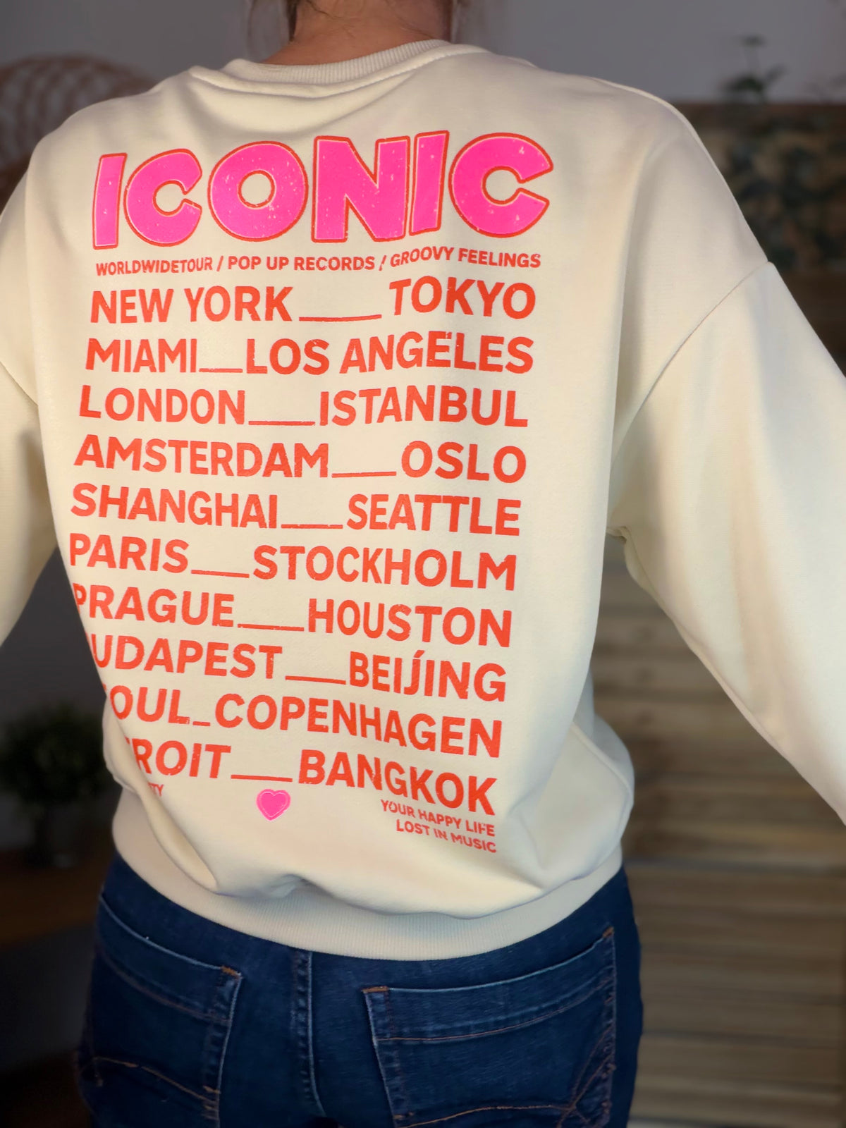 Sweat ICONIC COLINE - Beige clair