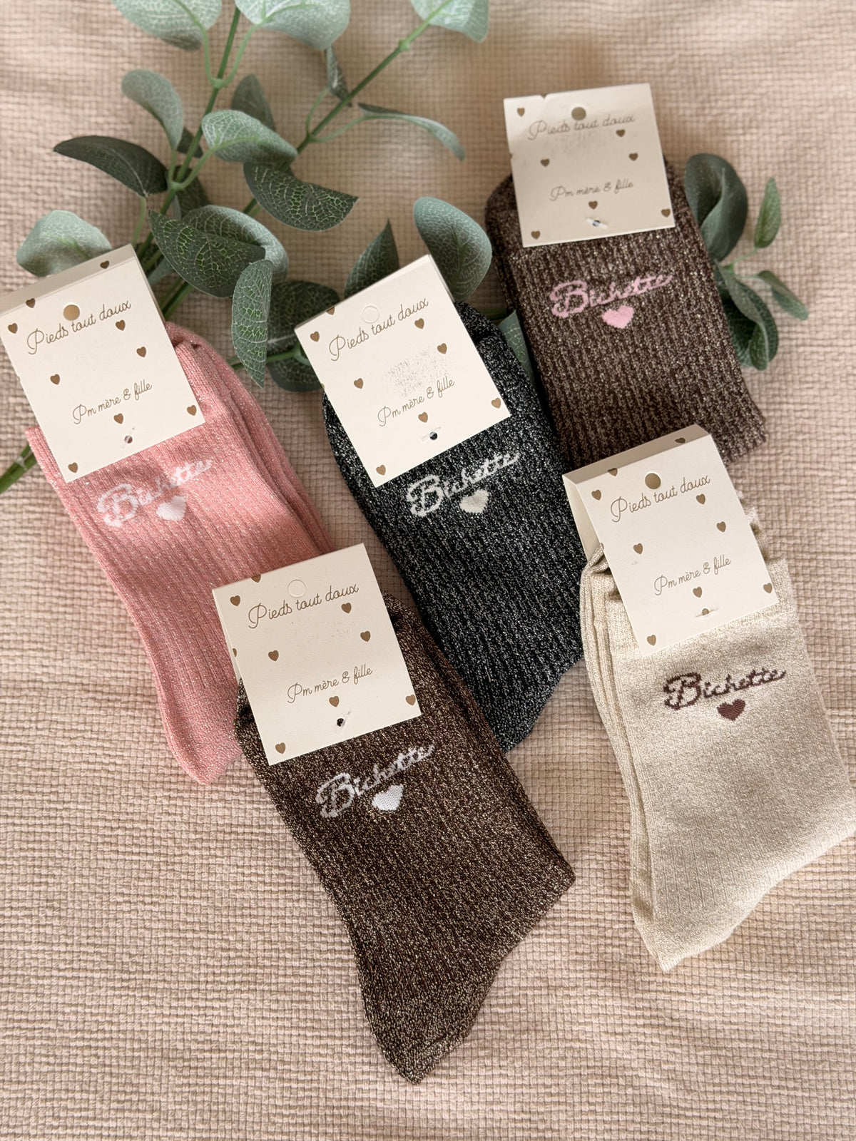 Chaussettes scintillantes glitter ZIA - Bichette • FIN DE SÉRIE