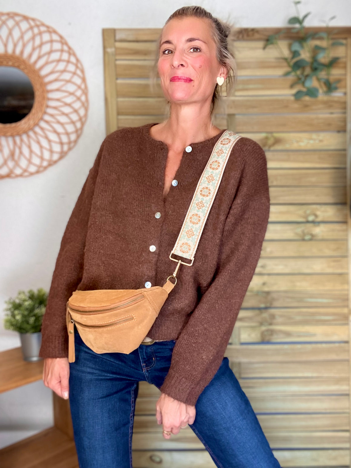 Gilet en maille SYDNEY - Café