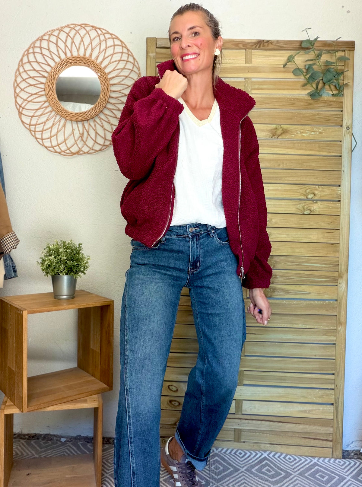 RÉASSORT PRÉVU DÉBUT NOVEMBRE • Pantalon Jean coupe barrel LÉON Bleu