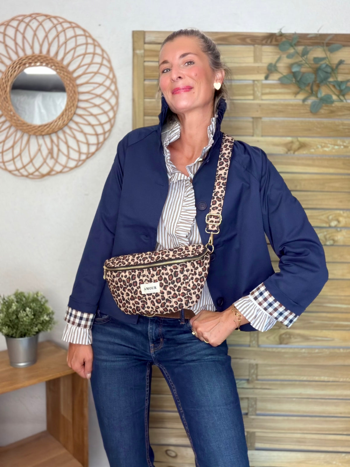 Sac banane matelassé Amour PAMELA - Léo 🐆