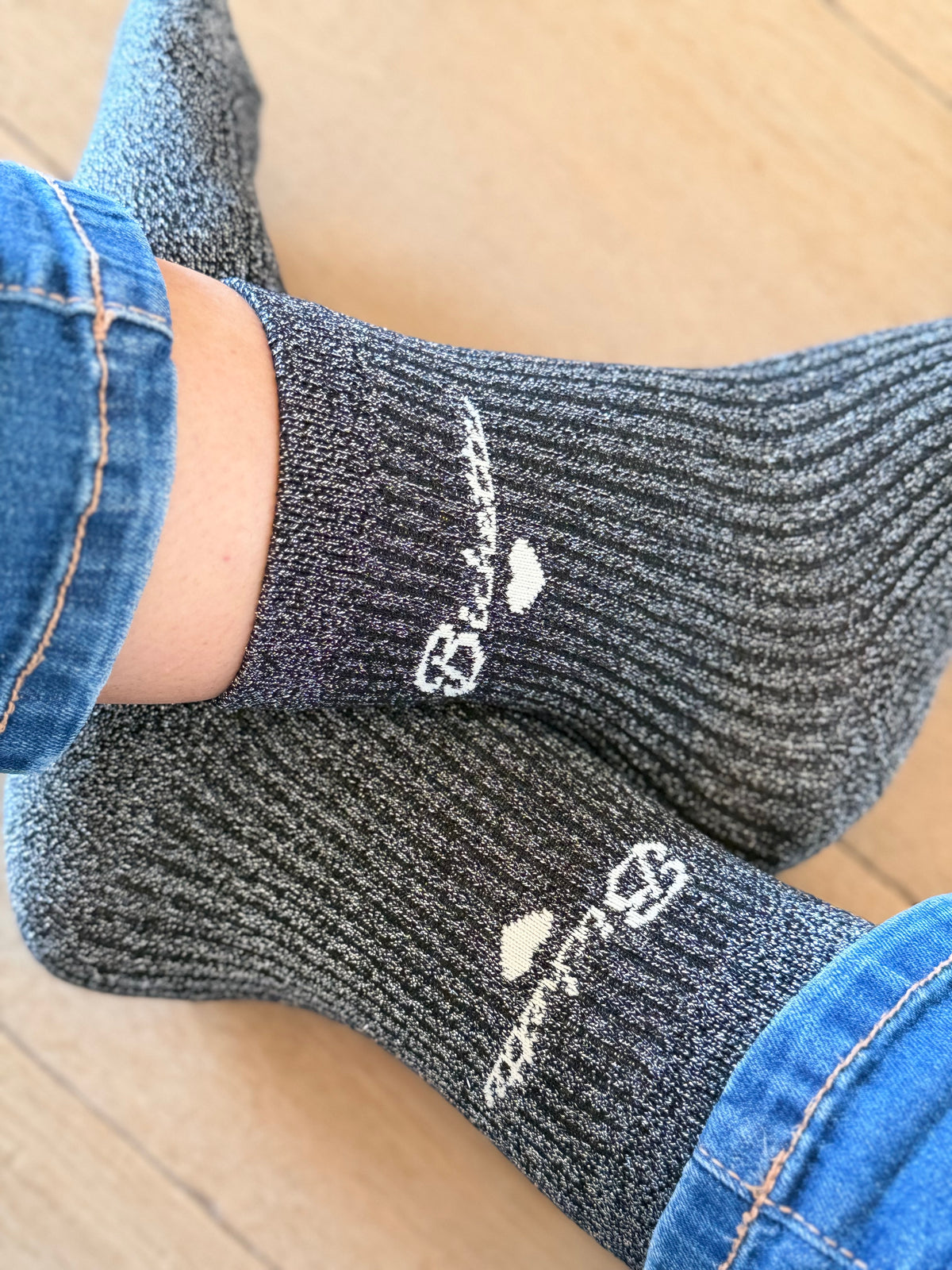 Chaussettes scintillantes glitter ZIA - Bichette • FIN DE SÉRIE