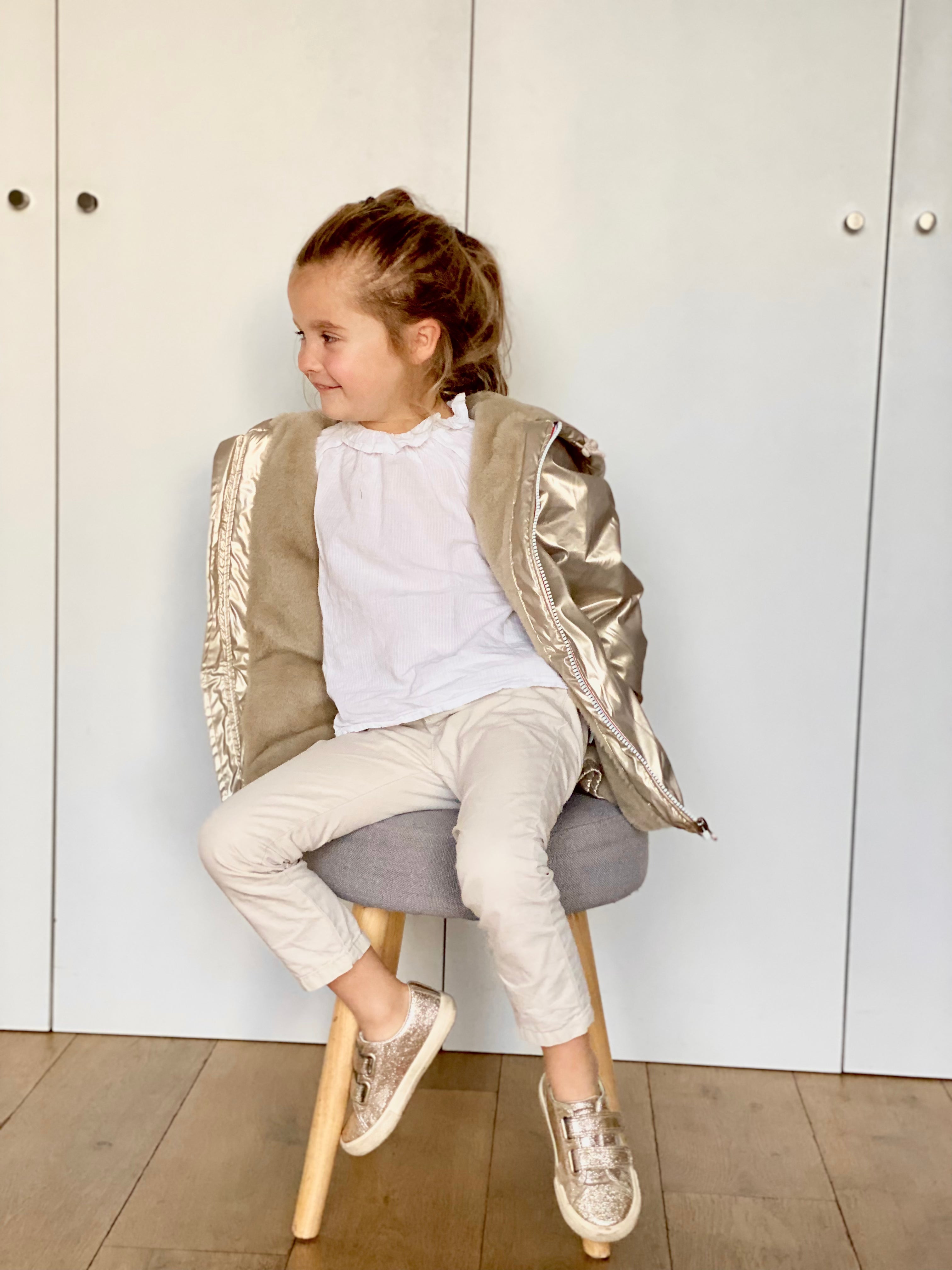 LAURA JO - Parka Imperméable mixte LOUIS.E KIDS fourré - Doré