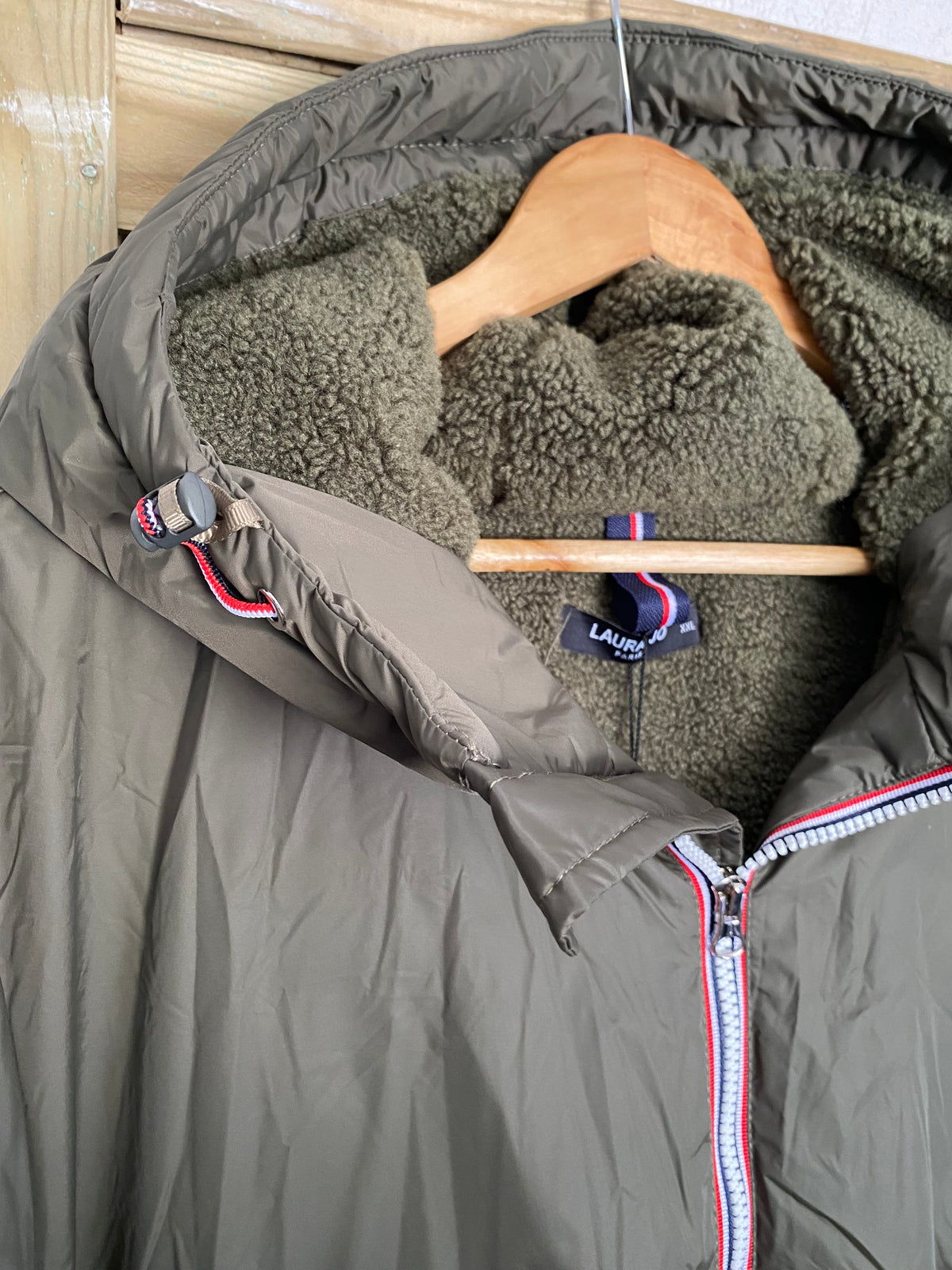LAURA JO - Parka Imperméable Homme LOUIS* LONG sherpa Kaki
